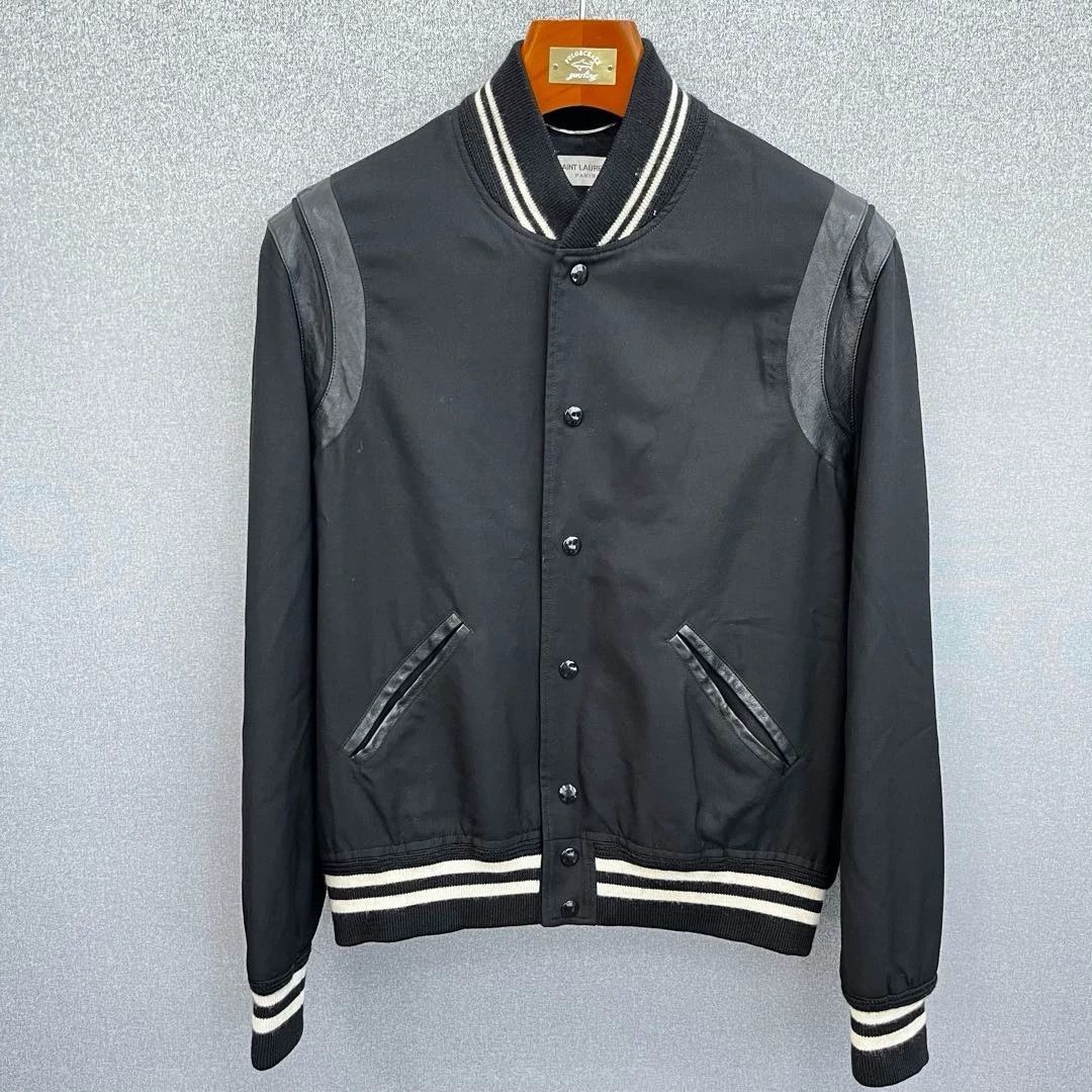 Saint Laurent Paris Saint Laurent Paris Wool baseball jacket Size US L / EU 52-54 / 3 - 1 Thumbnail