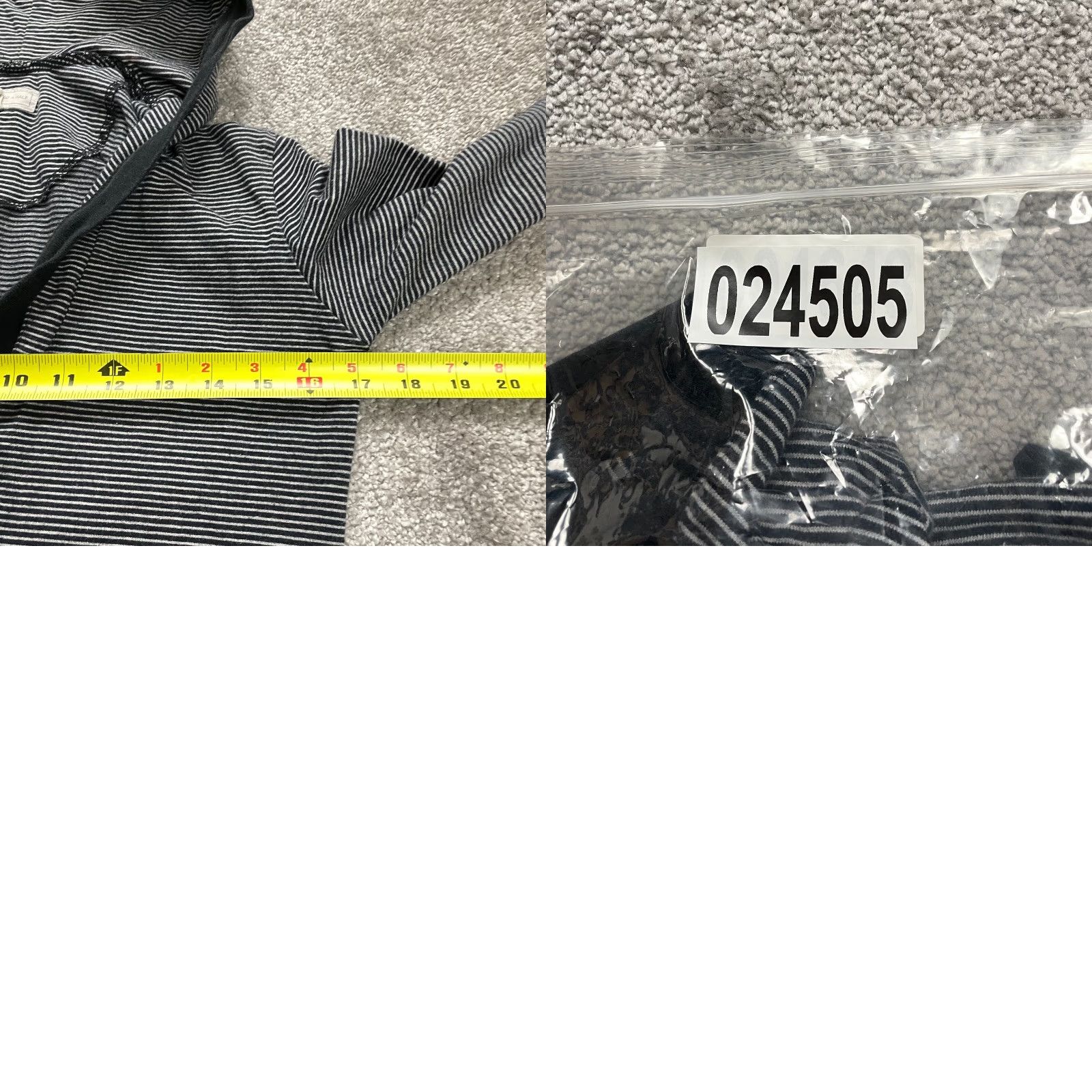 Vintage VINTAGE Charles And A Half Hoodie Sweatshirt Women XS Black Striped Casual Fall Spring Winter 100% Cotton Size XS / US 0-2 / IT 36-38 - 8 Thumbnail