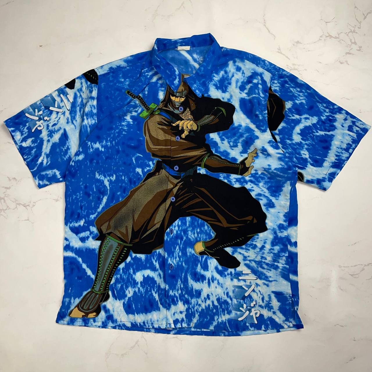 Vintage Vintage Anime Ninja Warrior Oversized Shirt - Akira, Ghost Size US XL / EU 56 / 4 - 2 Thumbnail