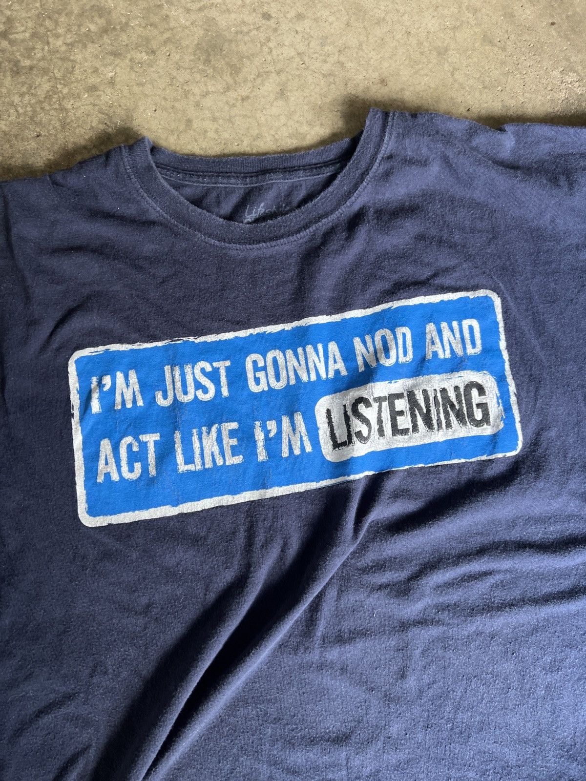 Vintage Crazy Y2K Baggy 3xl I’m Just gonna nod graphic tee Size US XXL / EU 58 / 5 - 2 Thumbnail