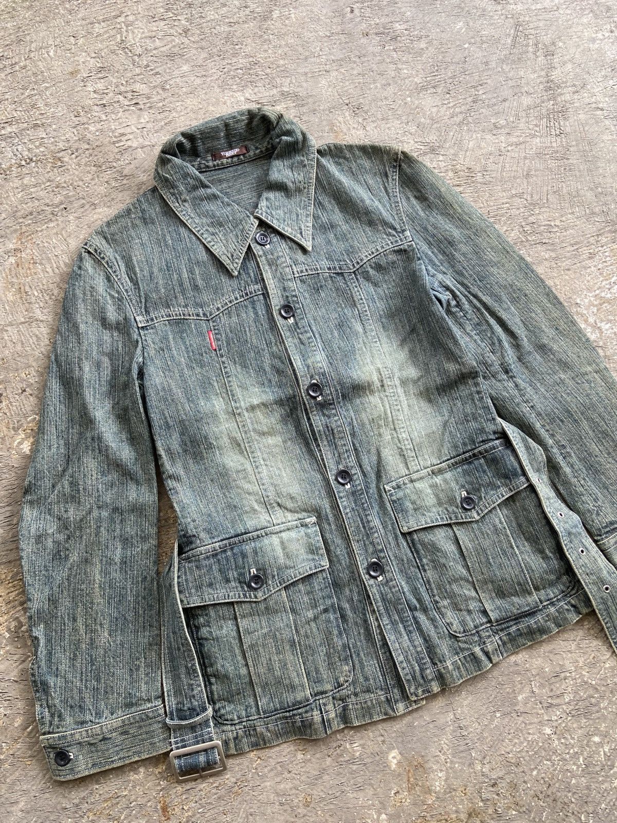 Tornado Mart 2000s Tornado Mart - Vkei Style Denim Trucker Button Jacket Size US M / EU 48-50 / 2 - 2 Thumbnail