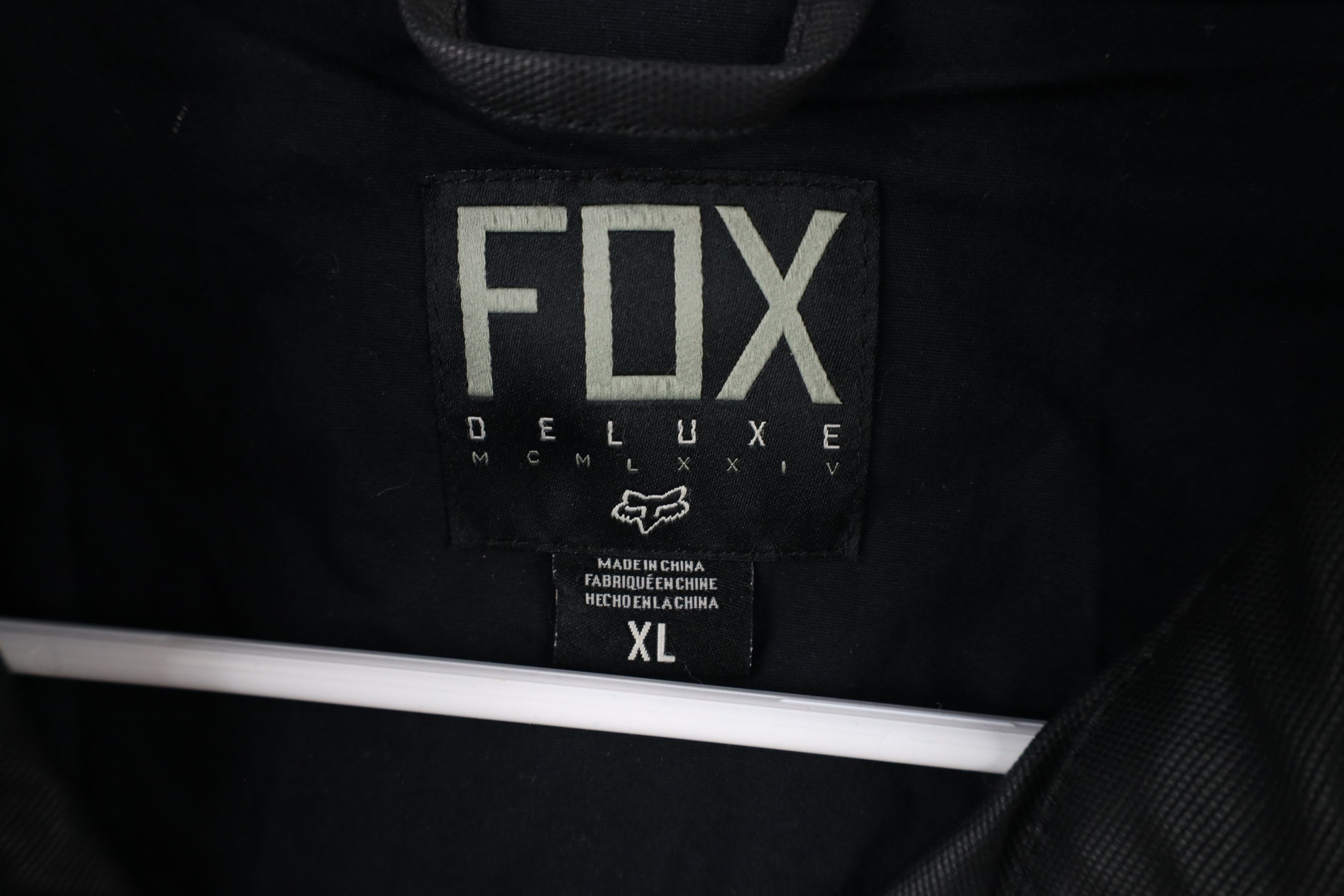 Fox Racing × Vintage Vintage Fox Racing Canvas Cafe Racer Bomber Jacket Black Size US XL / EU 56 / 4 - 7 Thumbnail