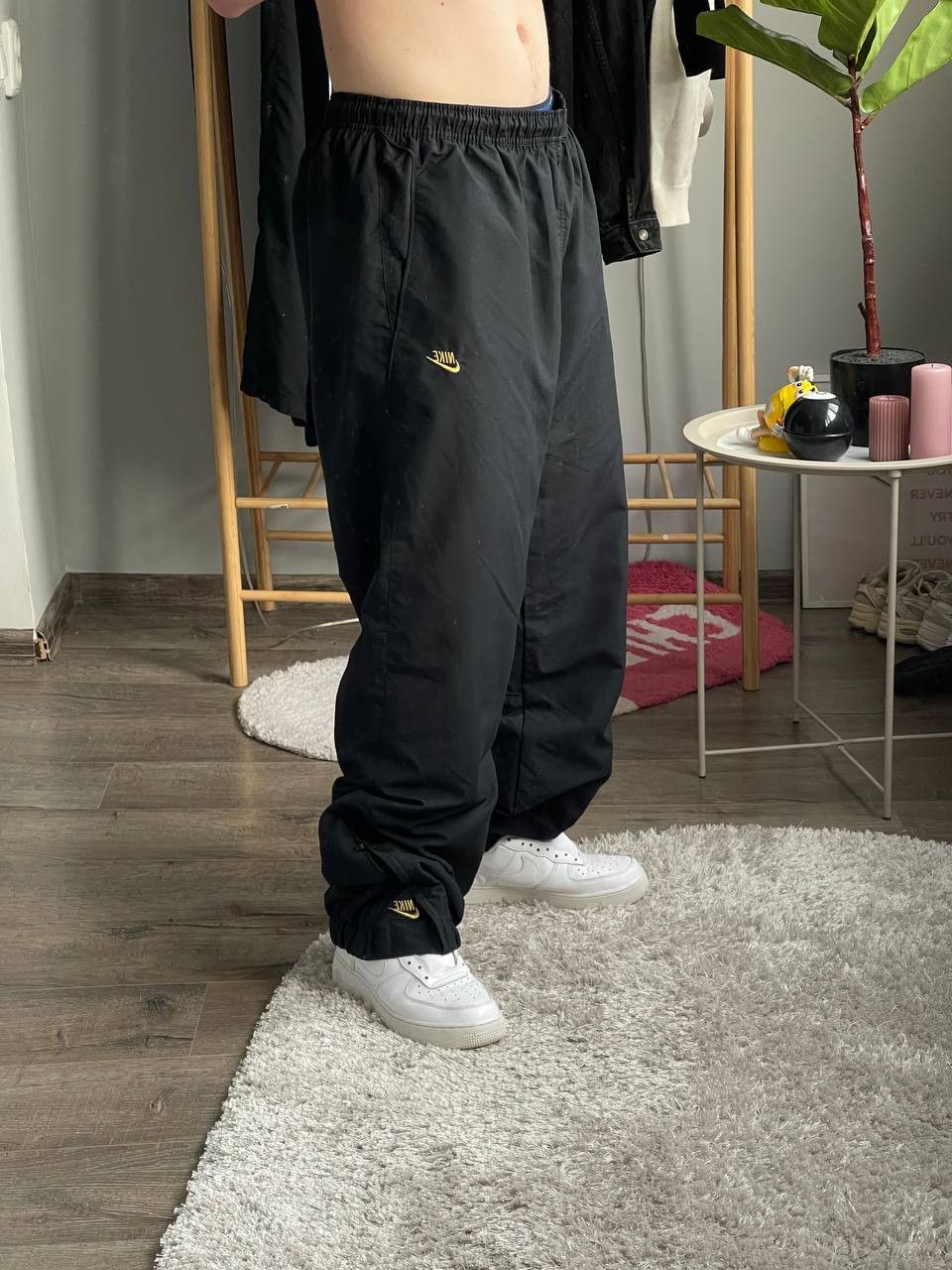 Nike Streetwear Vintage nike double swoosh nike drill track pants 90s Grailed