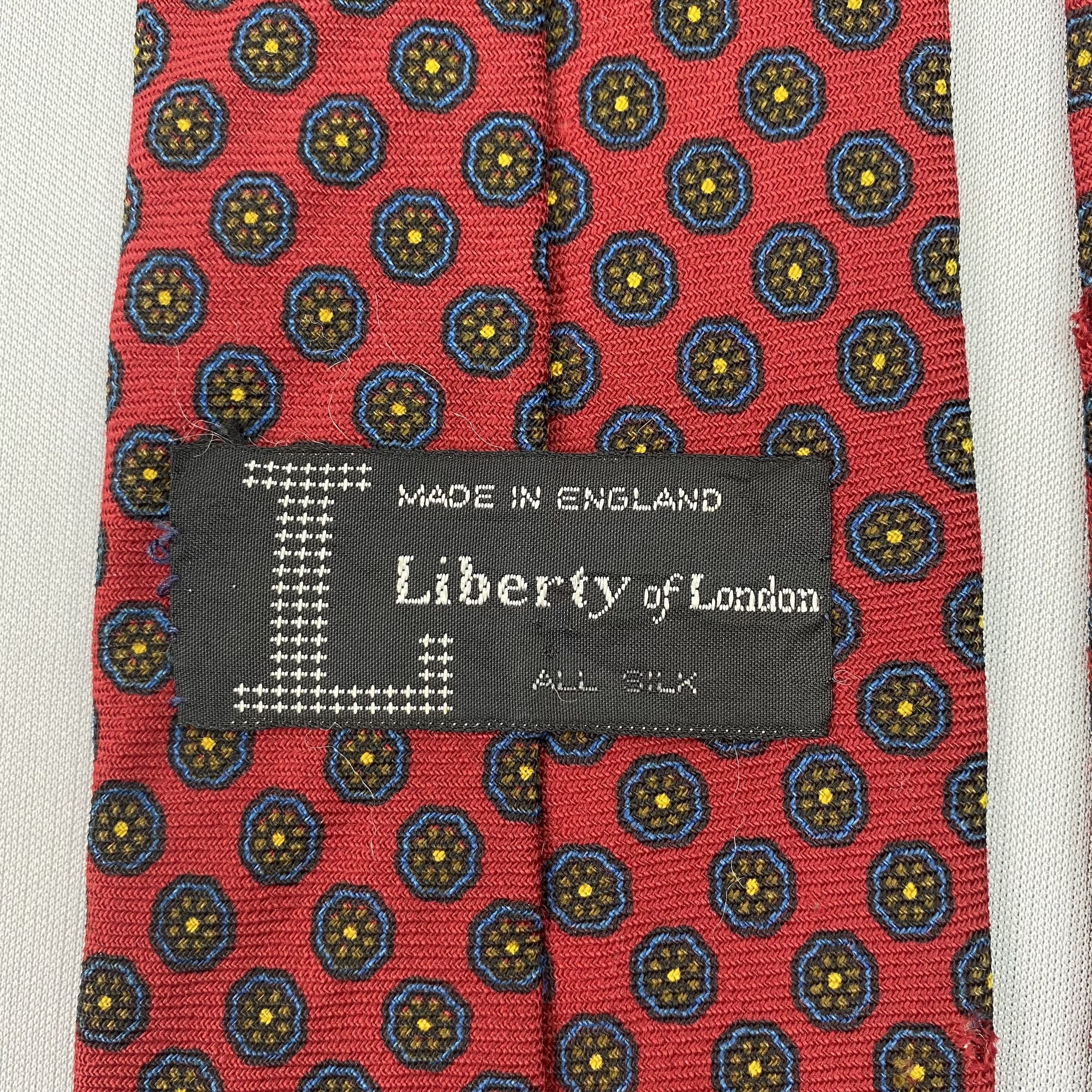 Liberty Vintage Liberty SILK Necktie Cravate Pure Silk Size ONE SIZE - 7 Thumbnail