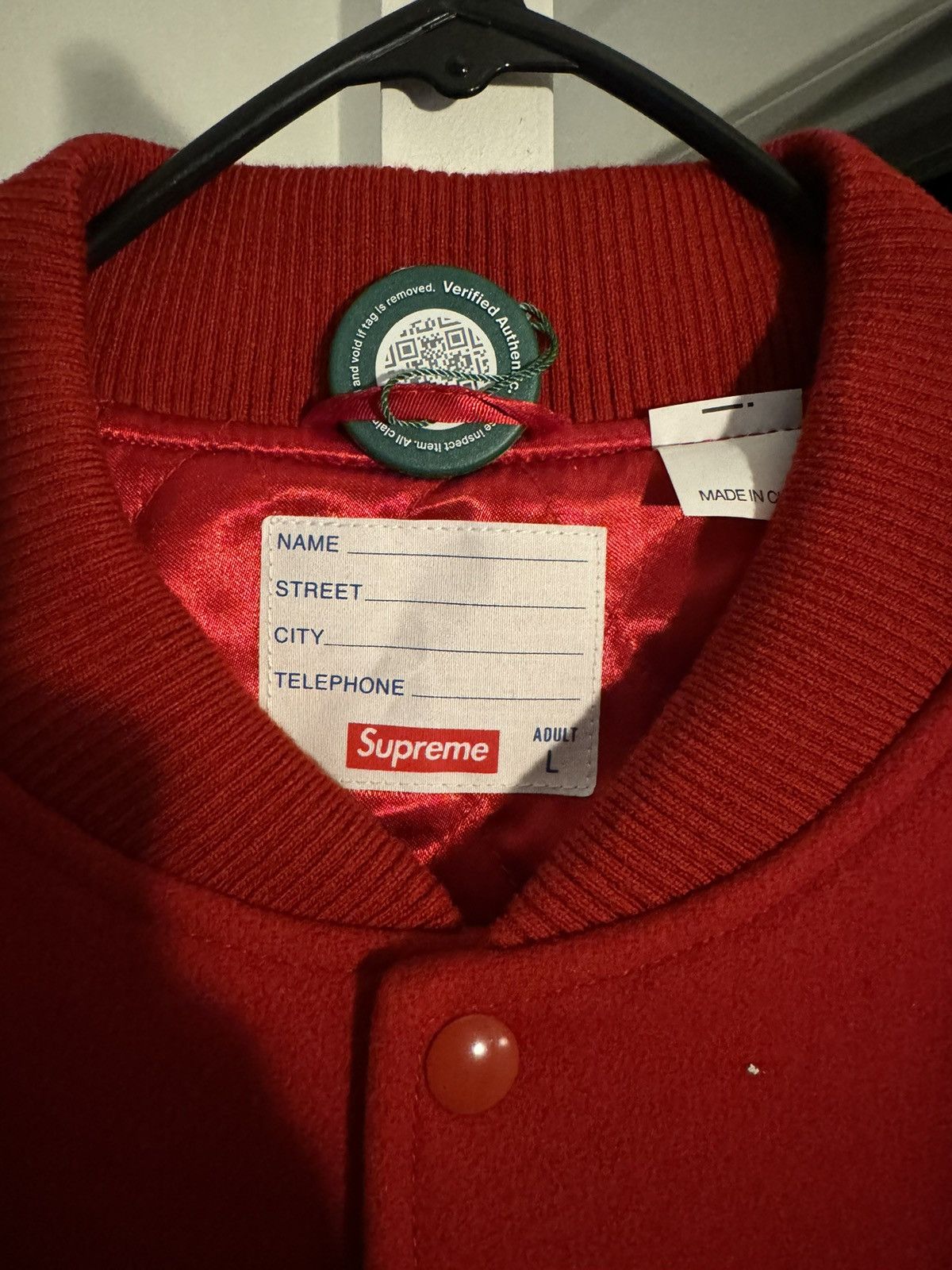 Supreme Supreme AEON Flux Varsity Jacket Size US L / EU 52-54 / 3 - 6 Thumbnail