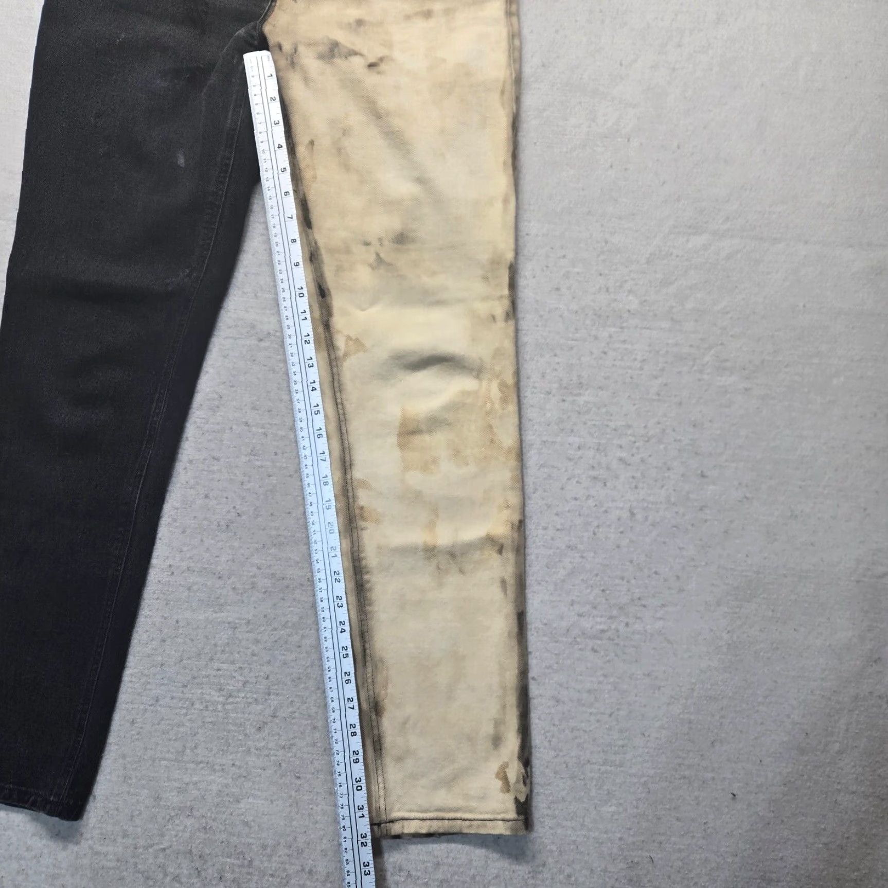 Denime VINTAGE London Jeans Women's Straight Low Rise Denim Pants Black Size 12 Size 34" / US 12 / IT 48 - 6 Thumbnail