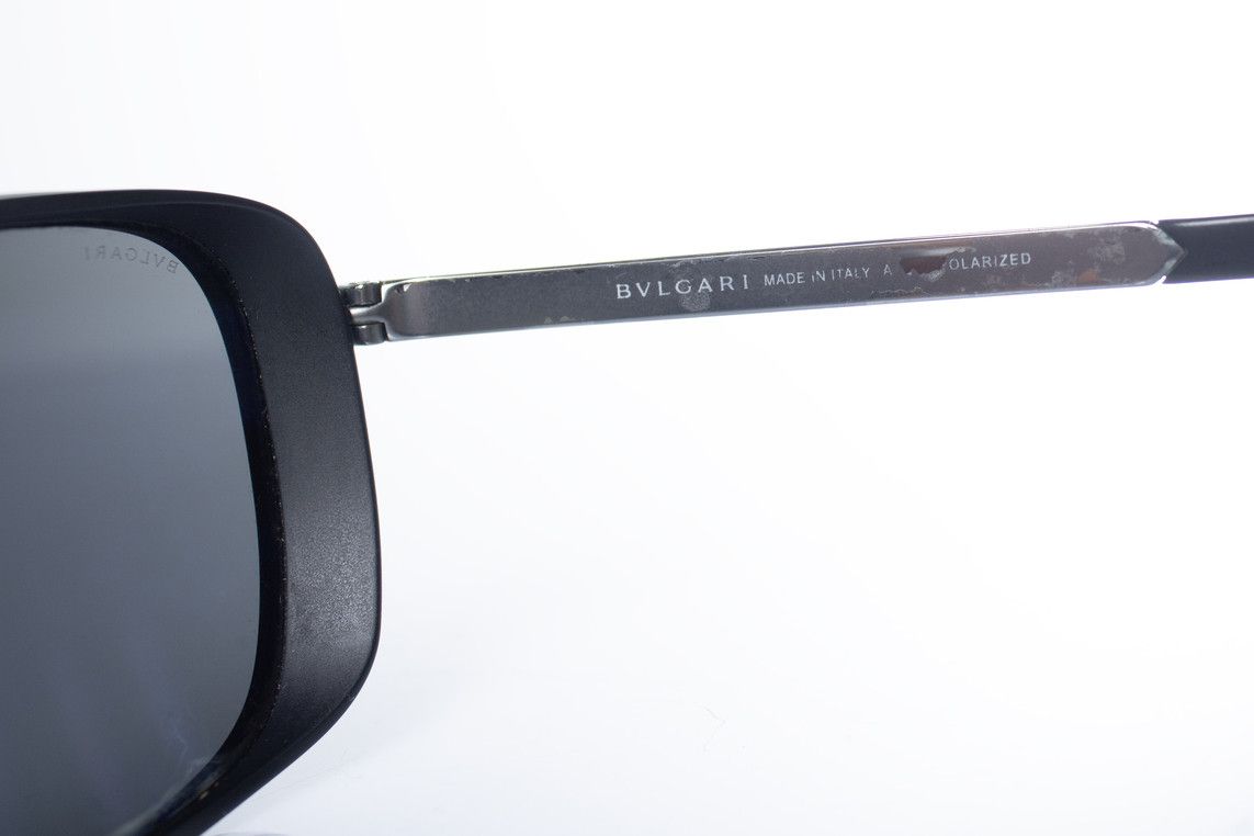 Bvlgari Bvlgari, metal polarised aviator in black Size ONE SIZE - 8 Thumbnail