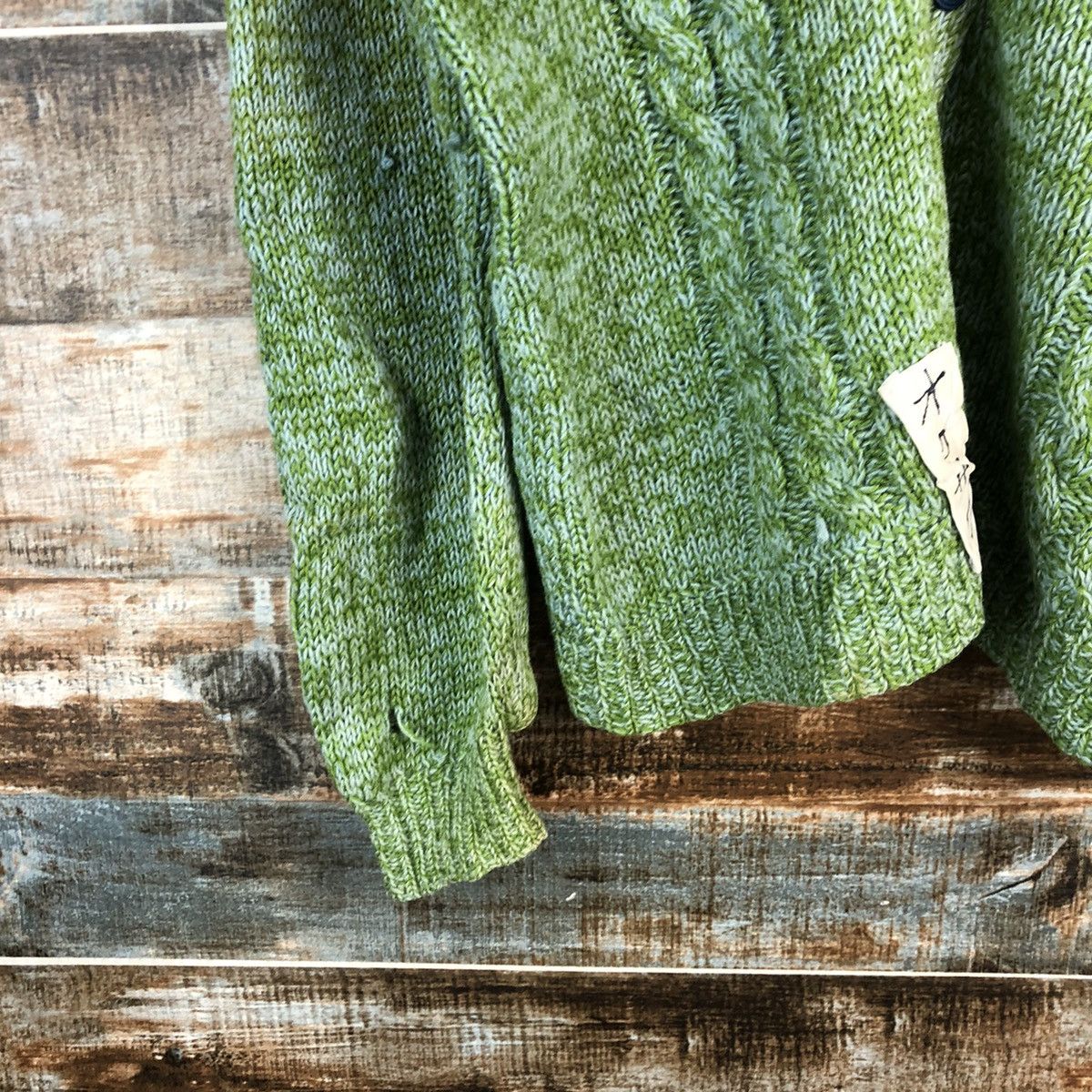 Japanese Brand Japan vintage Green Hand Knitwear cardigan #A2321 Size US S / EU 44-46 / 1 - 7 Thumbnail