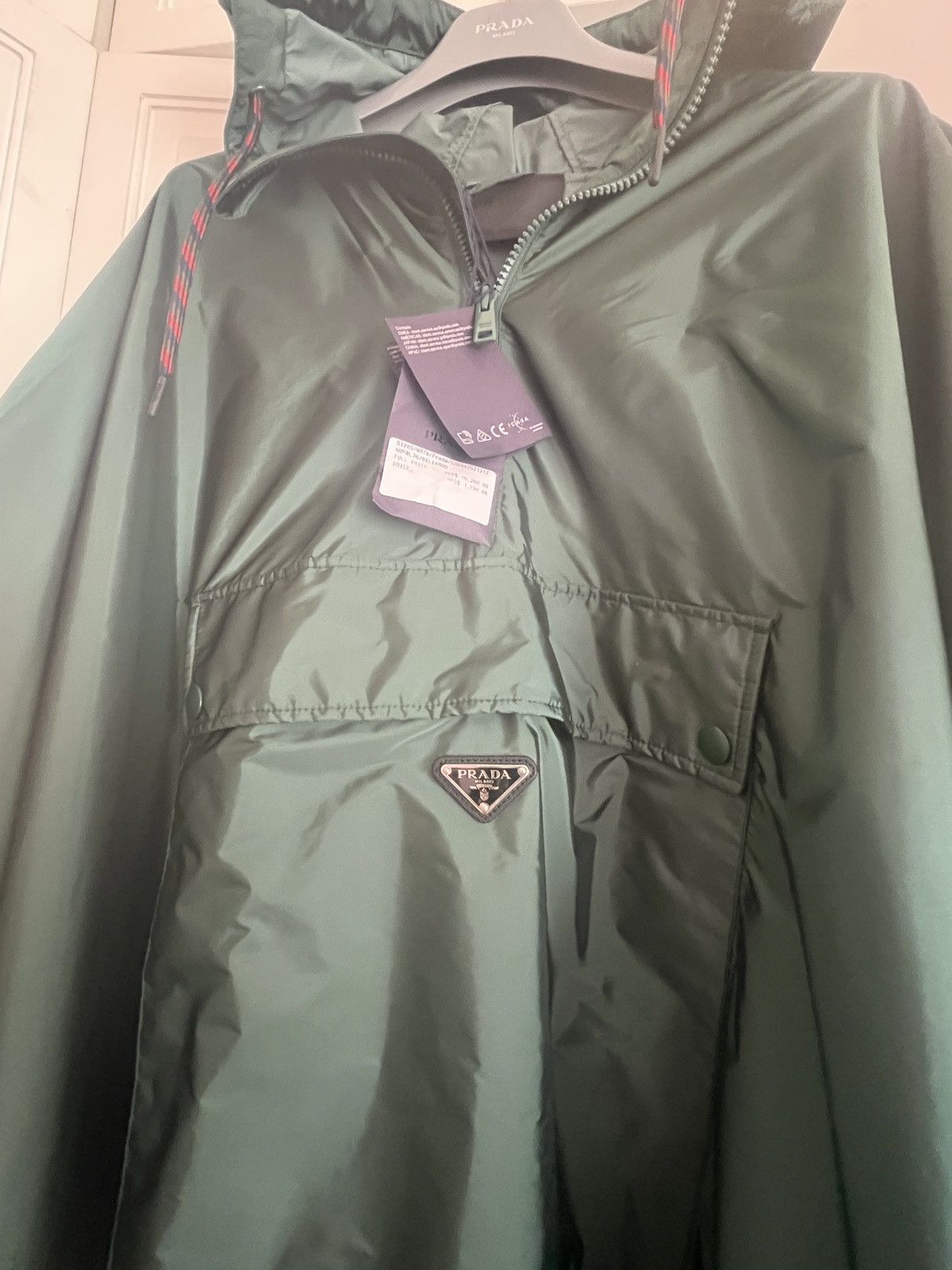 Prada 🔥🏕️ Prada Raf Simons Outdoor collection raincoat cape poncho Size US S / EU 44-46 / 1 - 5 Thumbnail