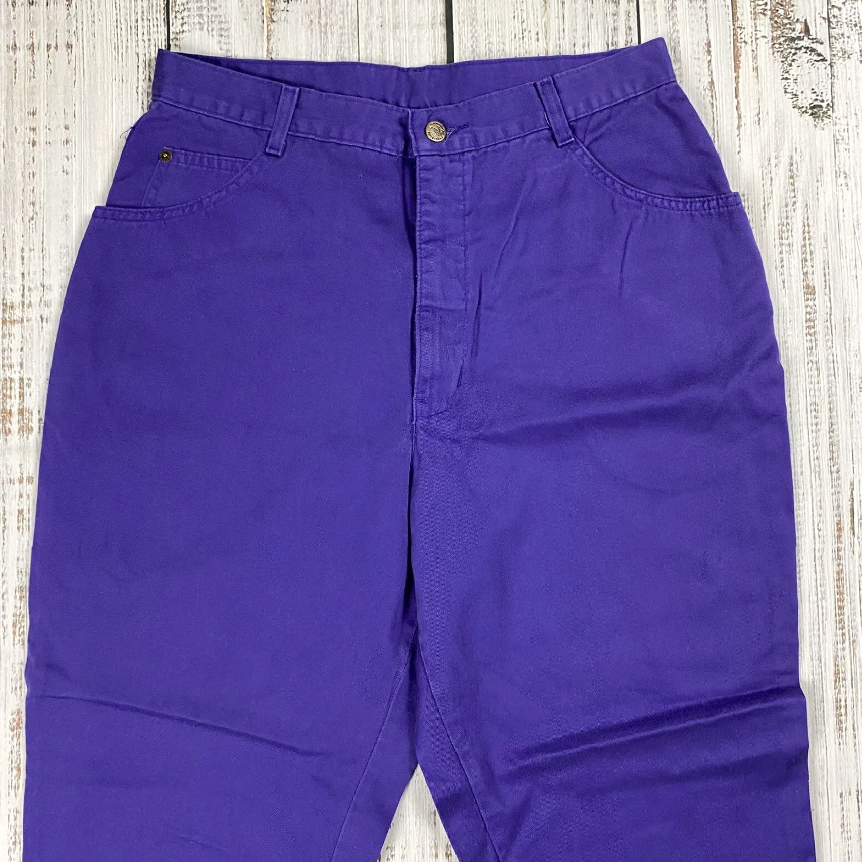 Northern Reflections VINTAGE NORTHERN REFLECTIONS WOMENS HIGH RISE MOM JEANS RIVET POCKET 31X28.5 PURPLE Size 24" / US 00 / IT 34 - 2 Thumbnail
