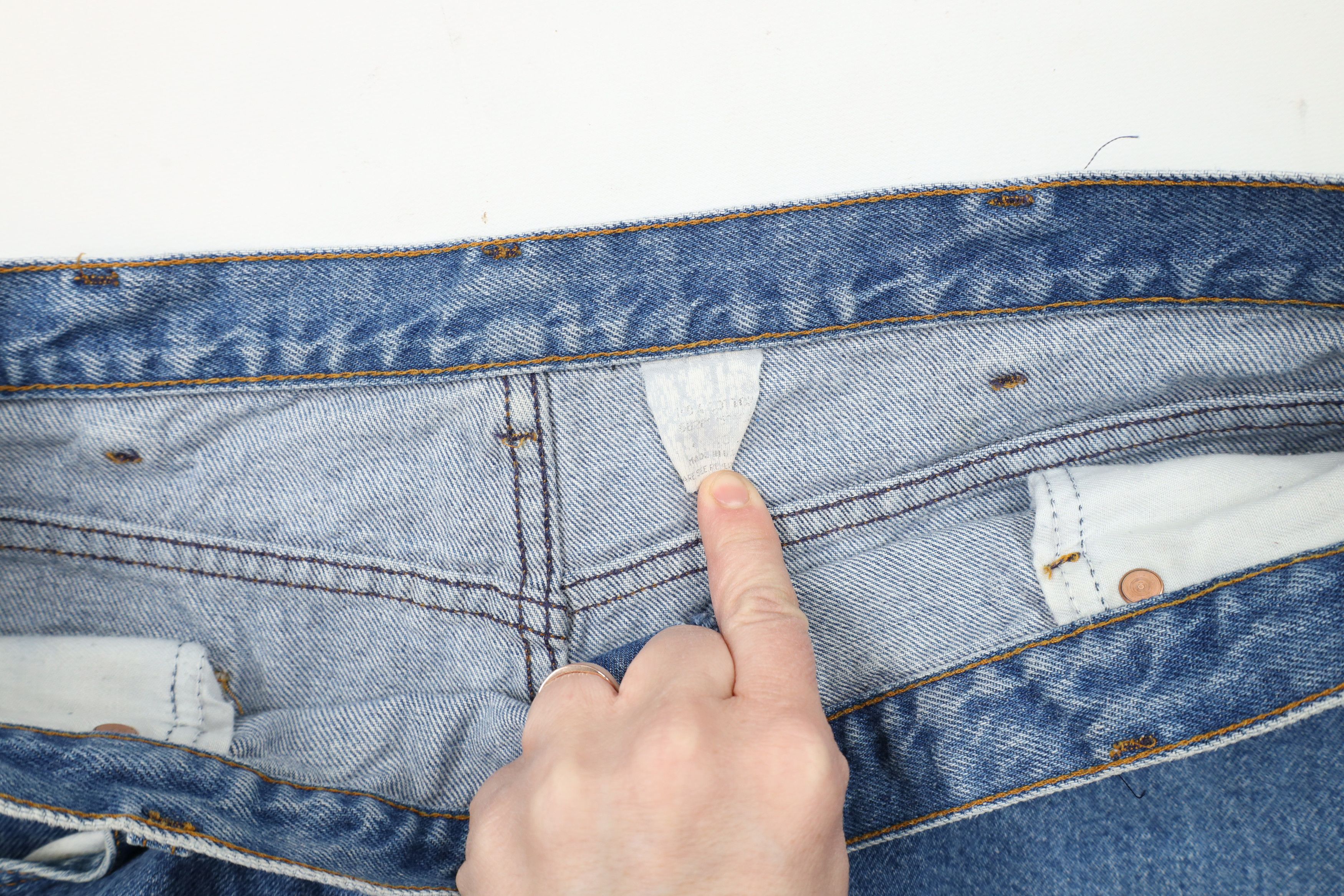 Vintage Vintage 90s Streetwear Straight Leg Denim Jeans Blue USA Size US 40 / EU 56 - 7 Thumbnail
