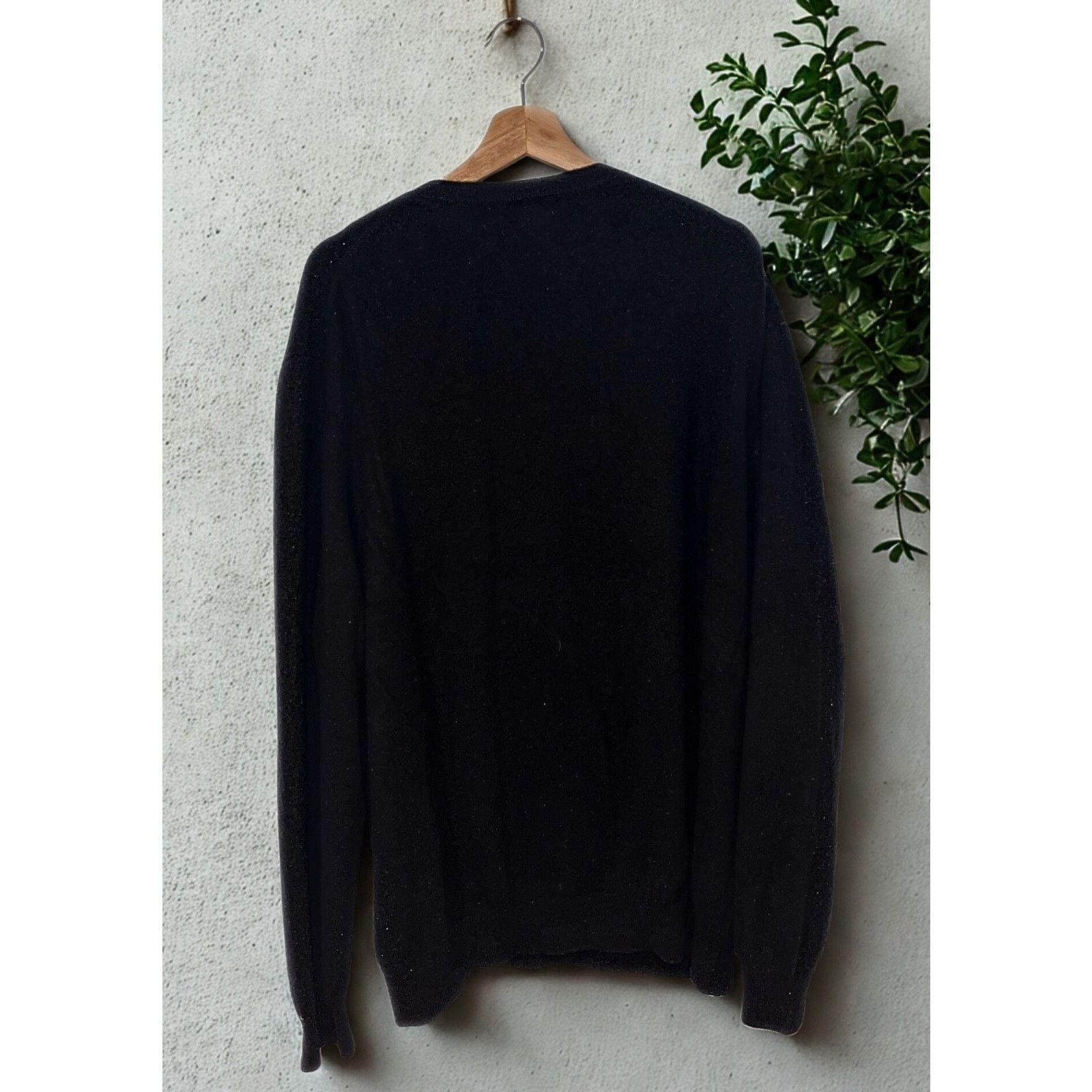 Lands' End Lands' End Mens 100% Cashmere V-Neck Sweater Black 2XL Tall Size US XXL / EU 58 / 5 - 3 Thumbnail