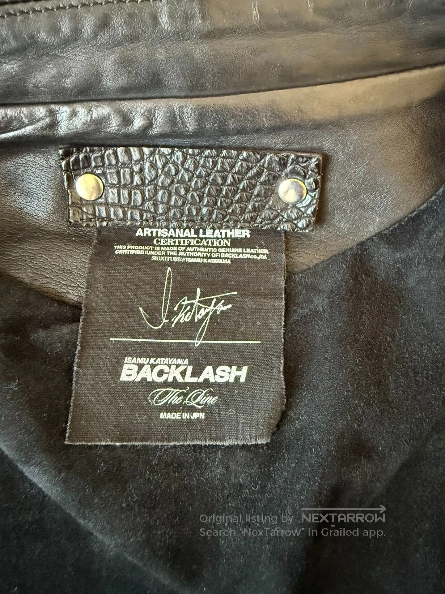 Isamu Katayama Backlash Elegant Black Leather Jacket by Backlash. Size US M / EU 48-50 / 2 - 6 Thumbnail