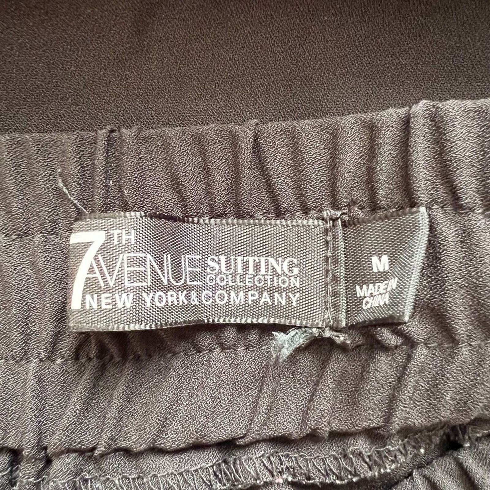 Other 7th Avenue New York & Comapany Black Pull On Pants, M Size 30" / US 8 / IT 44 - 4 Thumbnail
