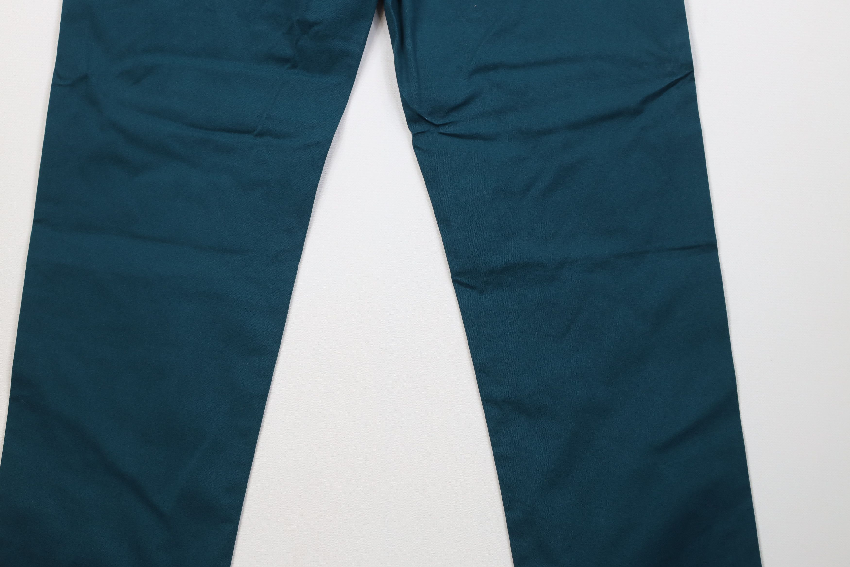 Lands' End New Lands End Cuffed Stretch Straight Leg Chino Pants Teal Size US 32 / EU 48 - 12 Thumbnail