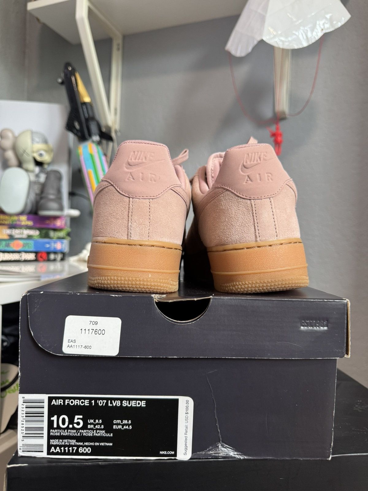 Nike Nike Air Force 1 LV8 ‘Pink Suede’ Size US 10.5 / EU 43-44 - 4 Thumbnail