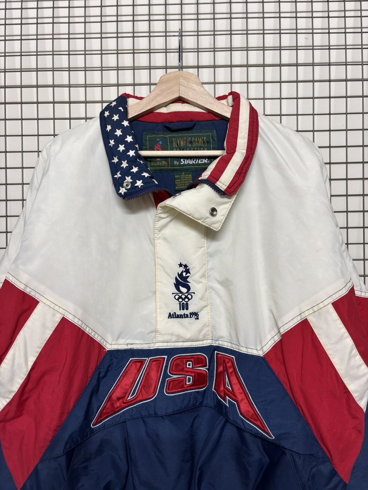 Starter 🚨FINAL DROP🚨Vintage Olympic Atlanta 1996 USA Starter Half Size US S / EU 44-46 / 1 - 2 Thumbnail