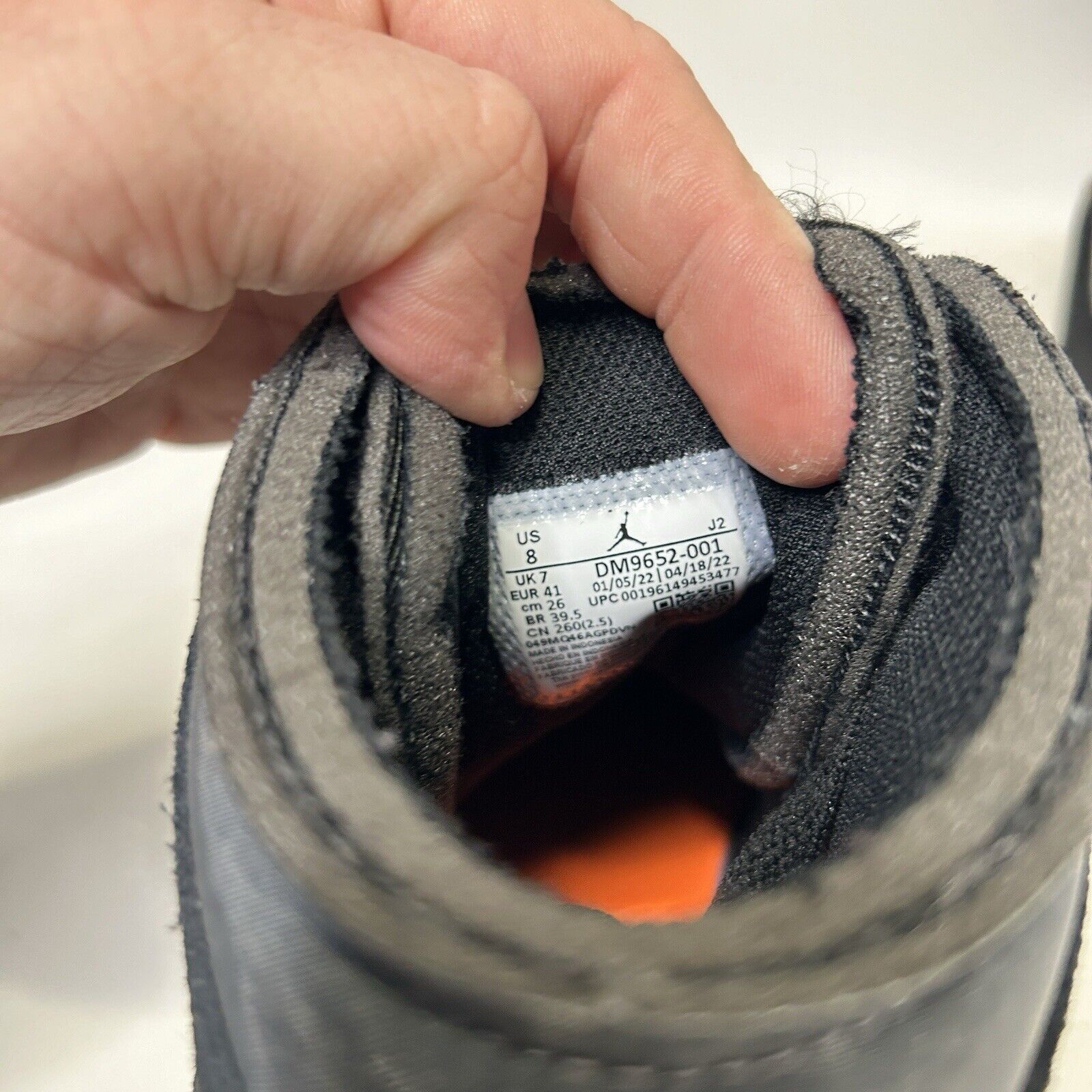 Nike Nike Air Jordan 1 Mid Craft Inside Out “Black Cement Grey” Size US 8 / EU 41 - 6 Thumbnail