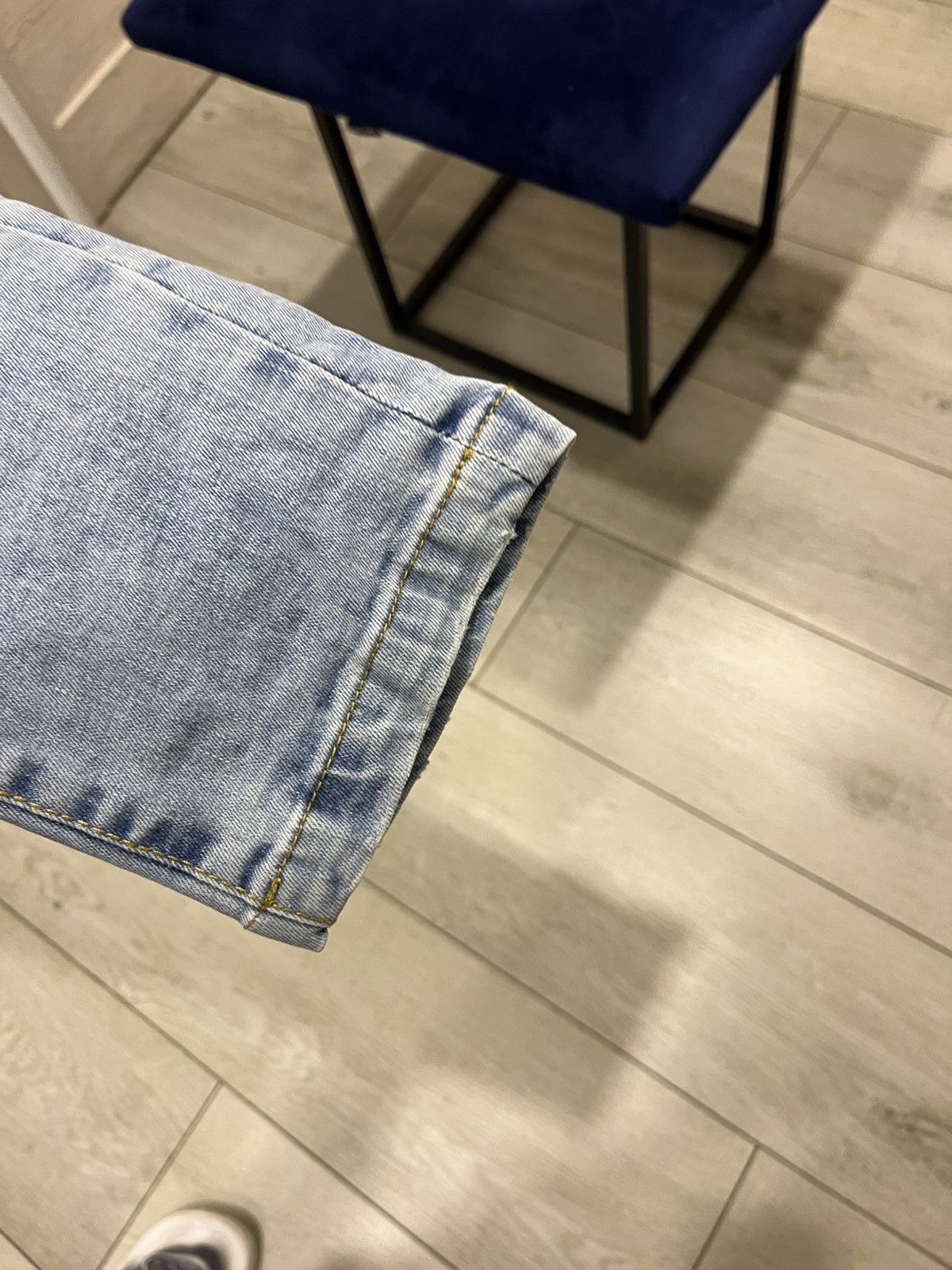 Richmond Denim Richmond Denim Y2K Blue Distressed Flare Jeans Made In Italy Size US 36 / EU 52 - 5 Thumbnail