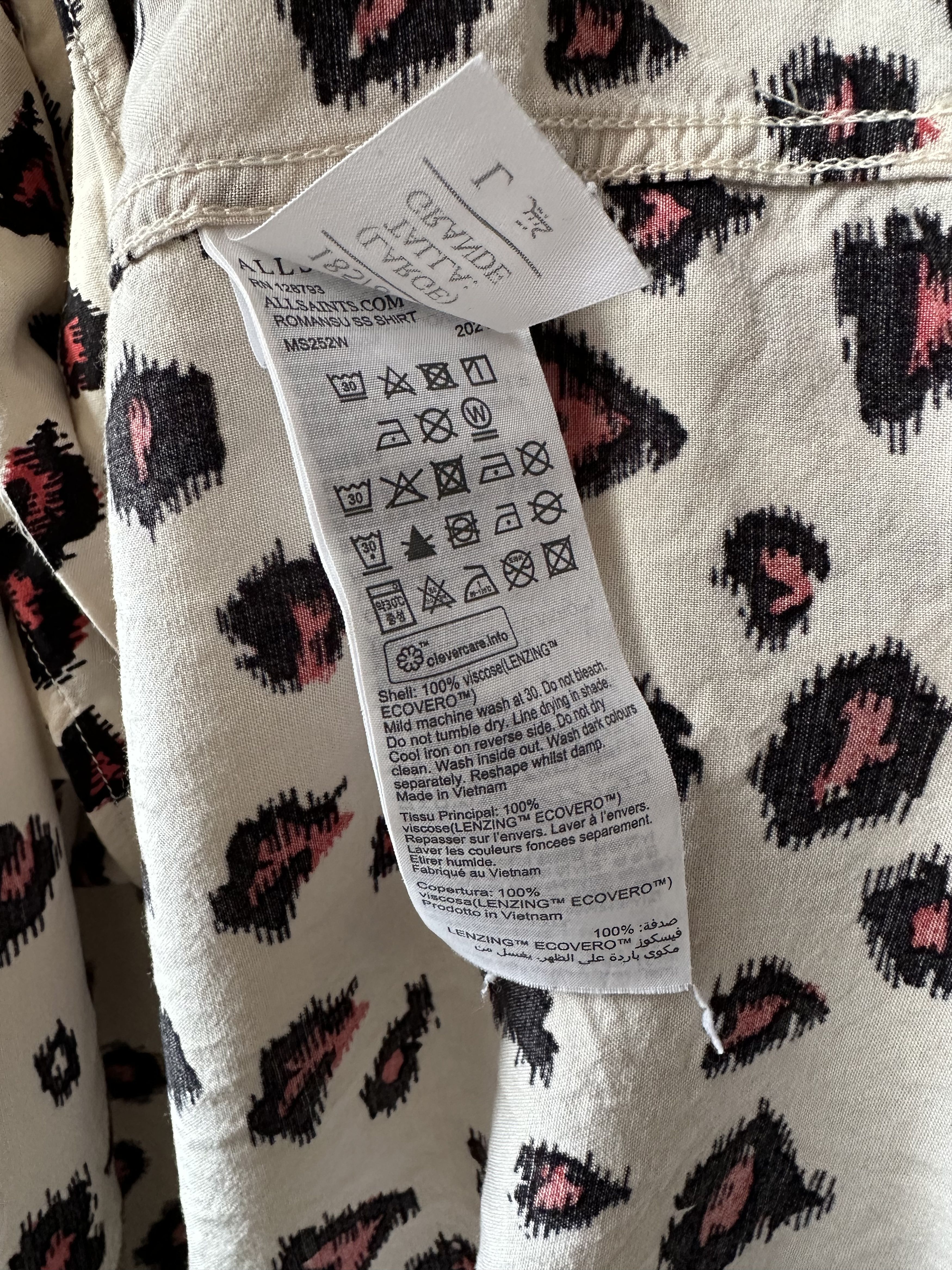 Allsaints Allsaints Romansu SS Shirt Size L Size US L / EU 52-54 / 3 - 4 Thumbnail