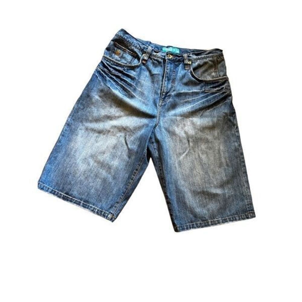 Rocawear ROCAWEAR Blue Denim Shorts Made in Hong Kong Size US 36 / EU 52 - 4 Thumbnail