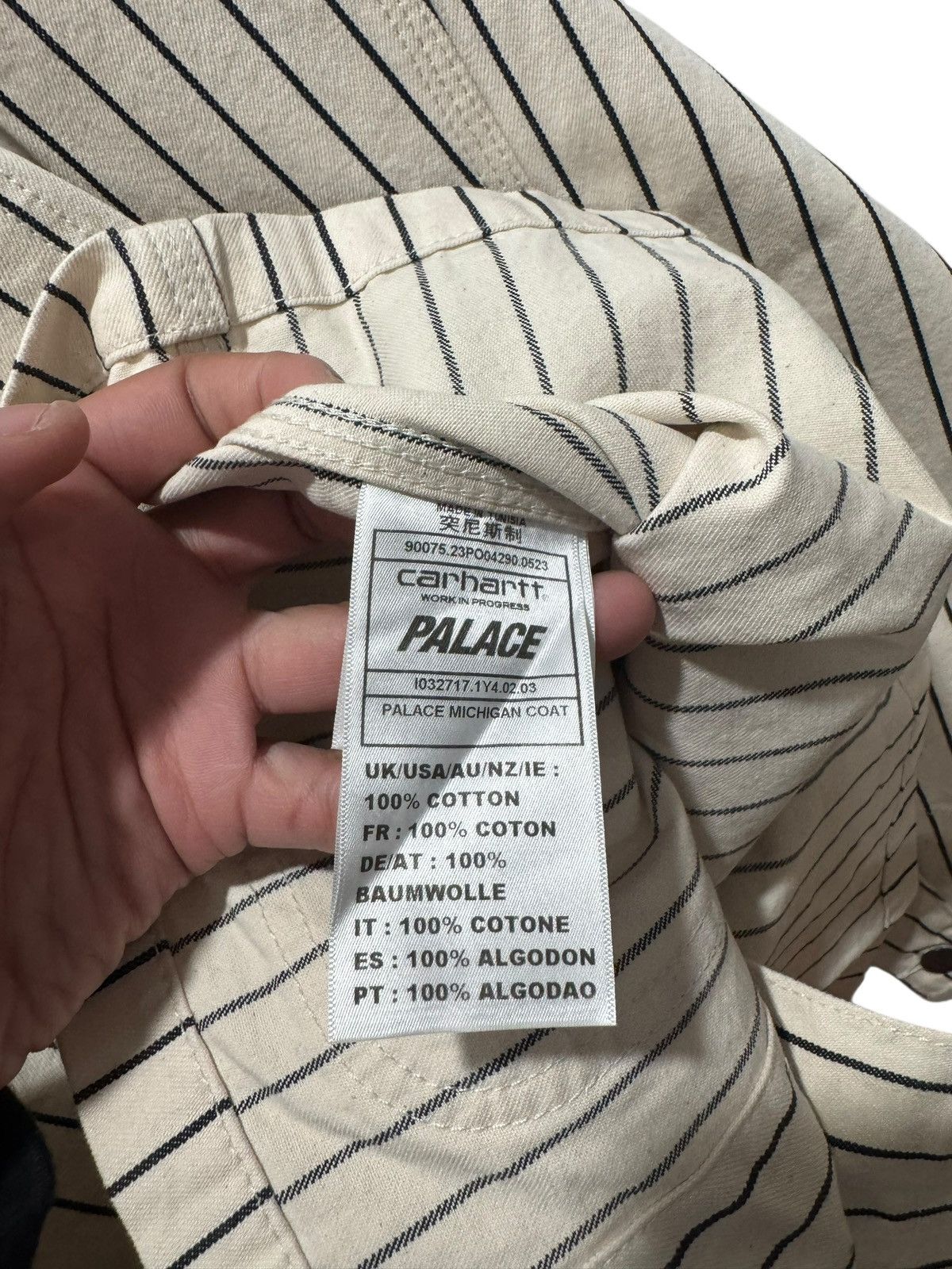 Palace x Carhartt WIP Michigan Coat Hickory Wax/Black