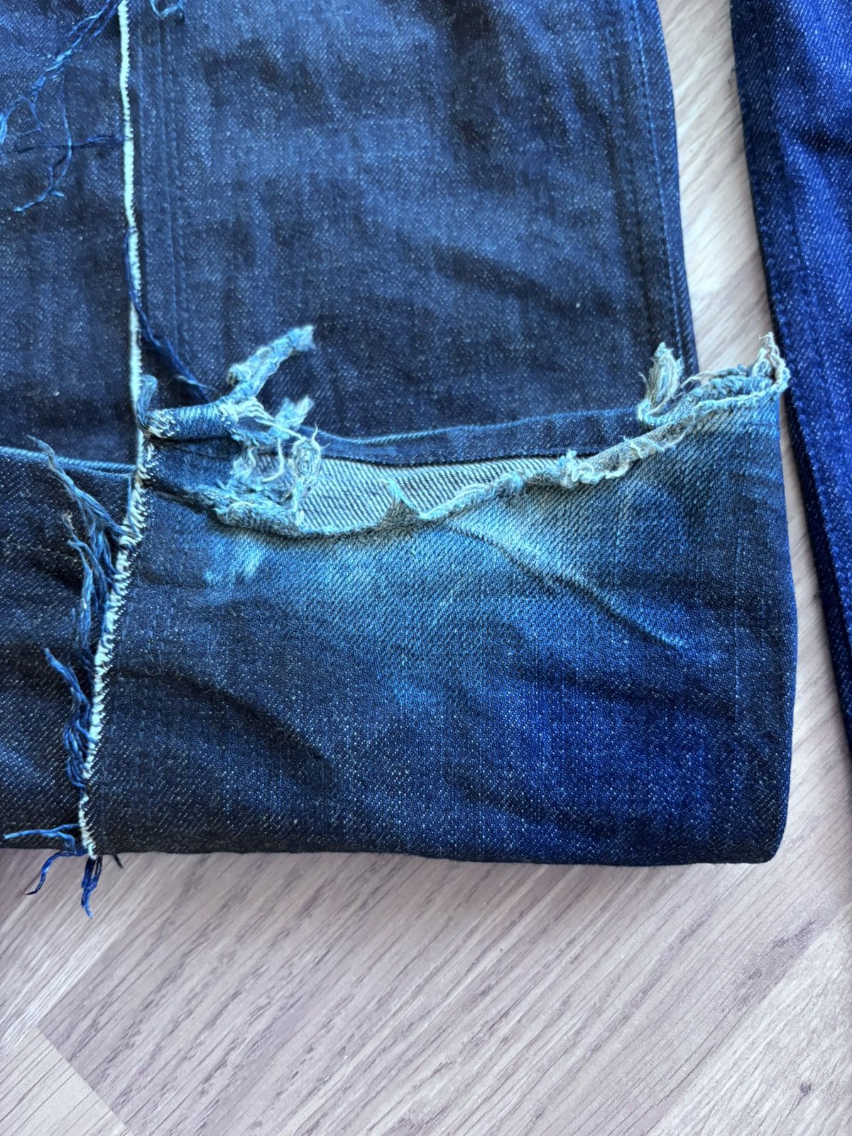 Vuja De Vuja Dé Amalia wide-leg raw denim Size US 30 / EU 46 - 7 Thumbnail