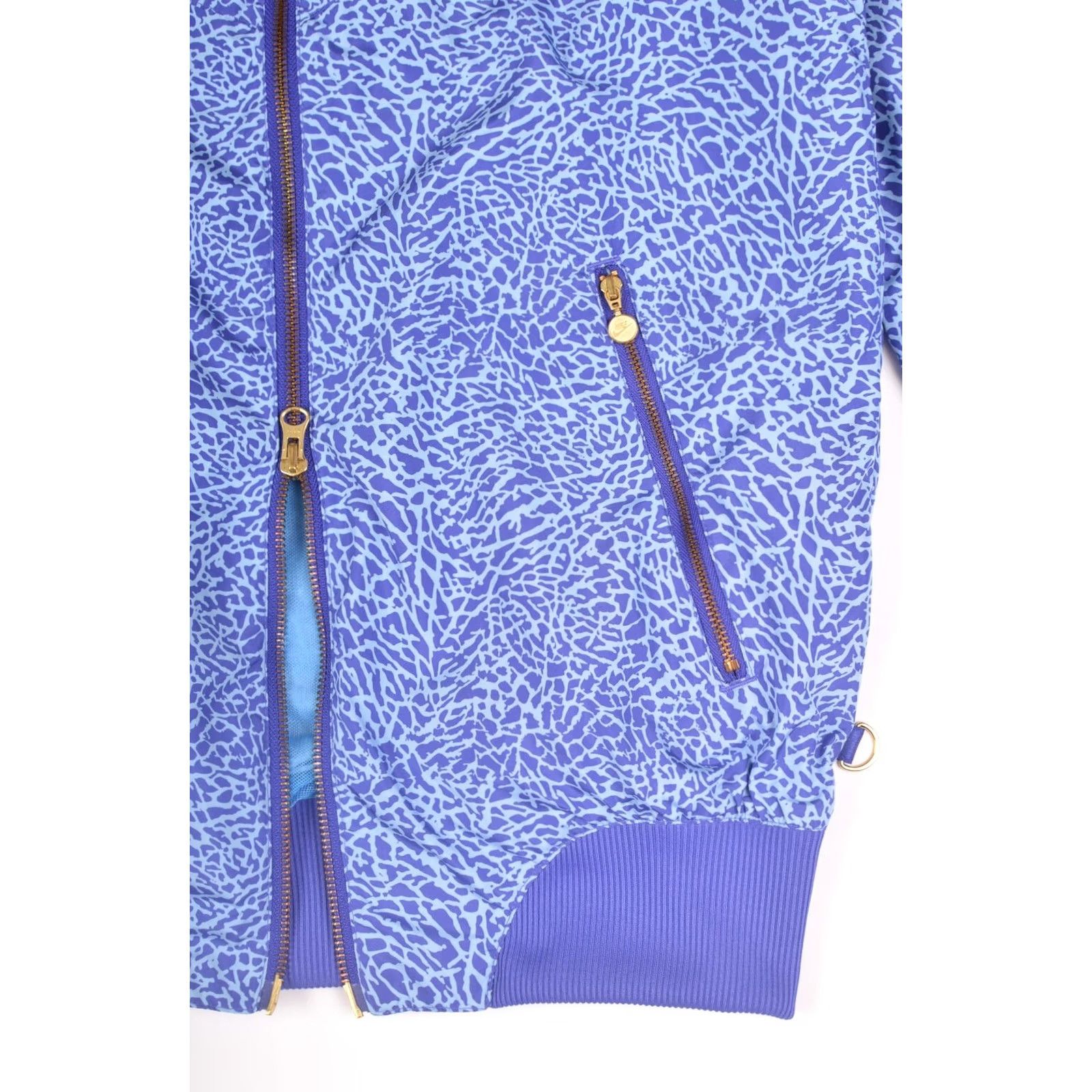Nike Nike Womens Windbreaker Jacket S Blue Vintage Cover Up Full-Print Zip Activewear Womens USA 333213-477 Size S / US 4 / IT 40 - 3 Thumbnail