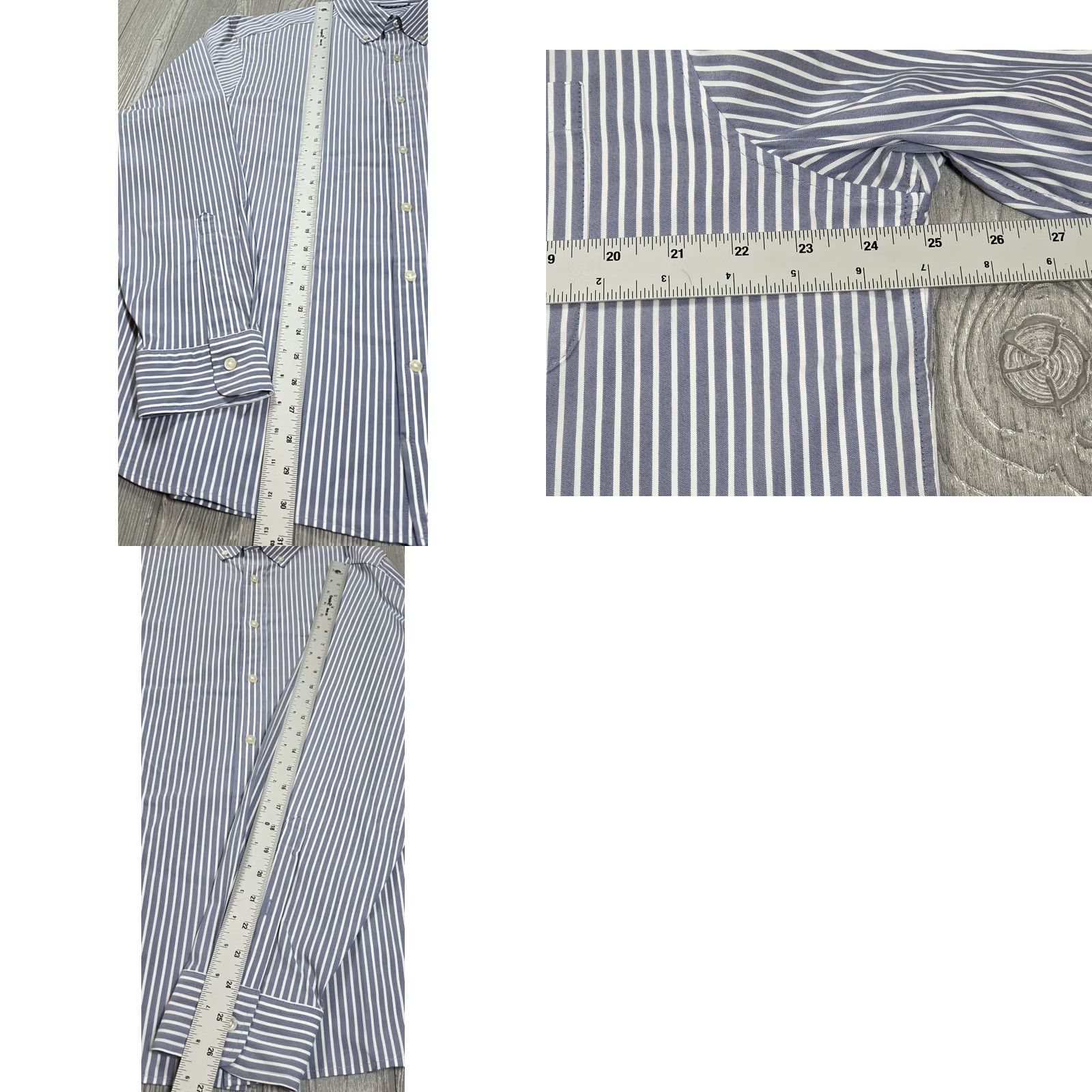 Vineyard Vines Vineyard Vines Shirt Men XL Blue Stripe Button-Up On The Go Performance BRR Shirt Size US XL / EU 56 / 4 - 9 Thumbnail