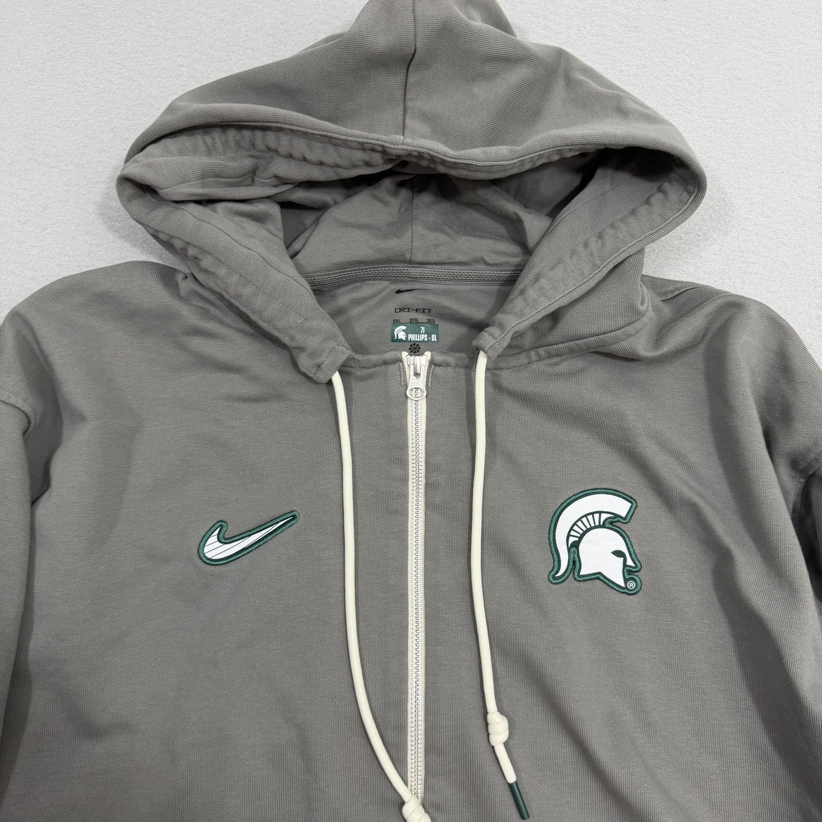 Nike Nike Michigan State Spartans Full Zip Hoodie Men's 3XL MSU Size US XXL / EU 58 / 5 - 2 Thumbnail