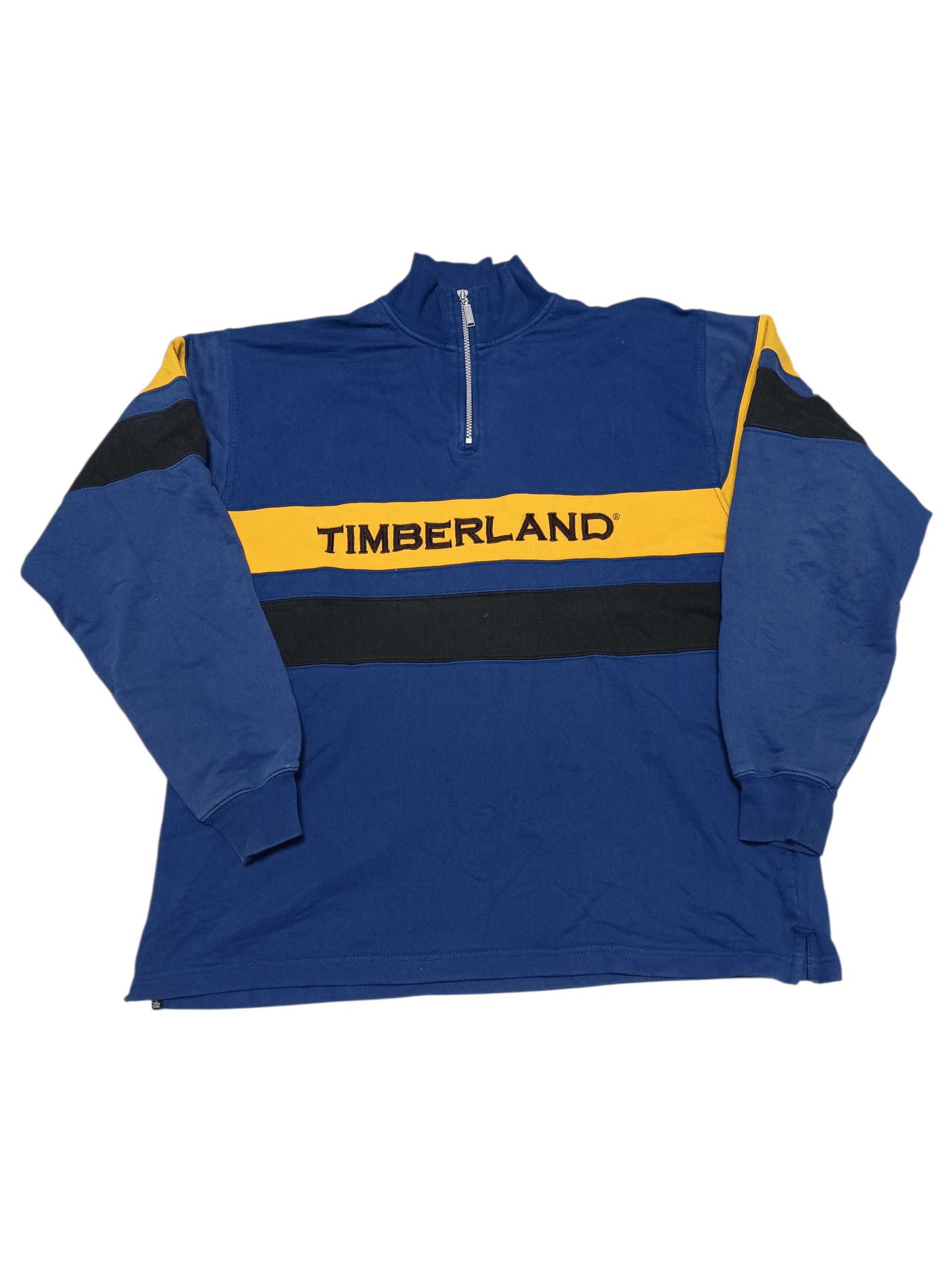 Timberland TIMBERLAND VINTAGE BIGLOGO EMBROIDERED 1/3 SWEATSHIRT Size US L / EU 52-54 / 3 - 1 Thumbnail