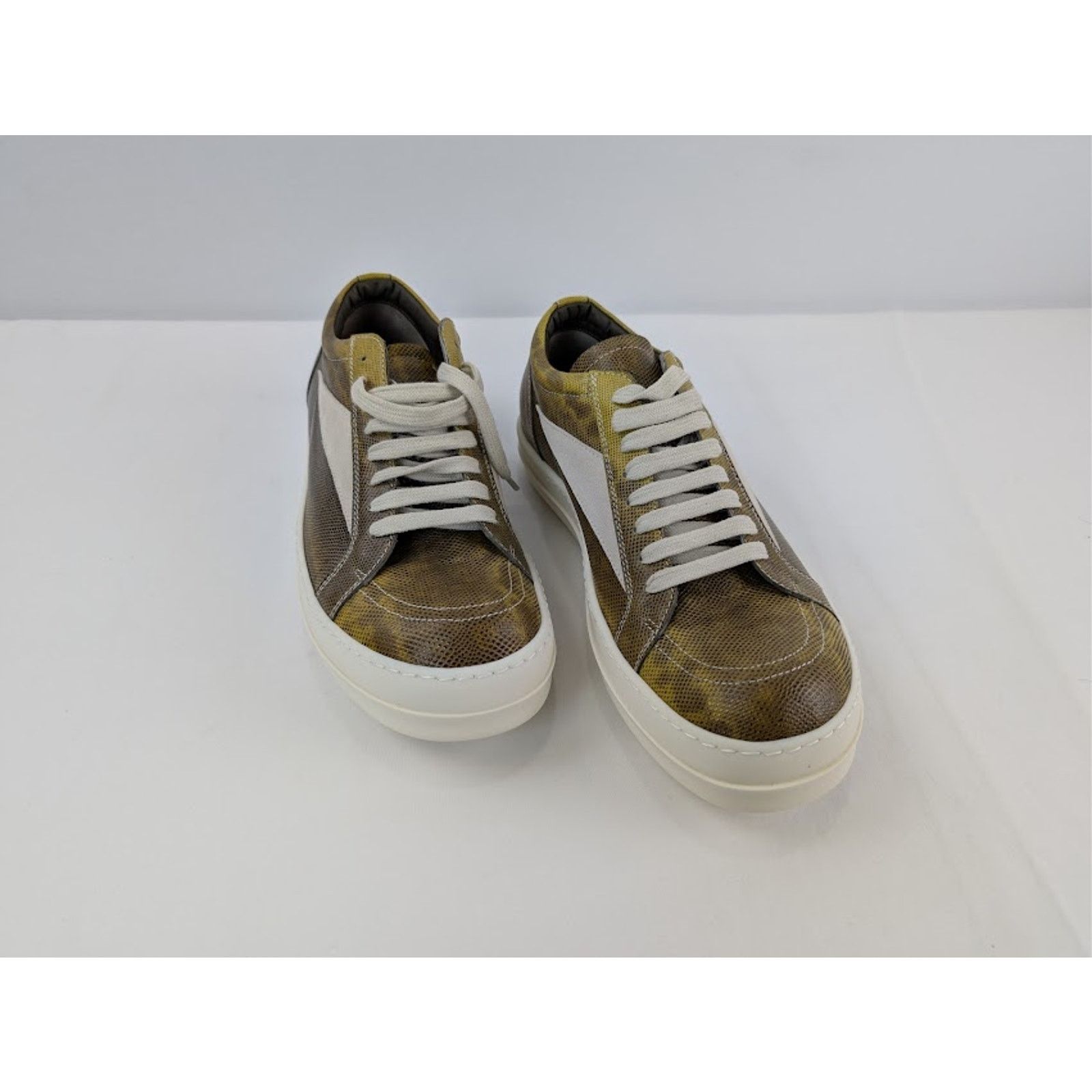 Rick Owens o1rshd1 Hollywood Vintage Sneakers in Acid / Milk / Milk Size US 7 / EU 40 - 6 Thumbnail