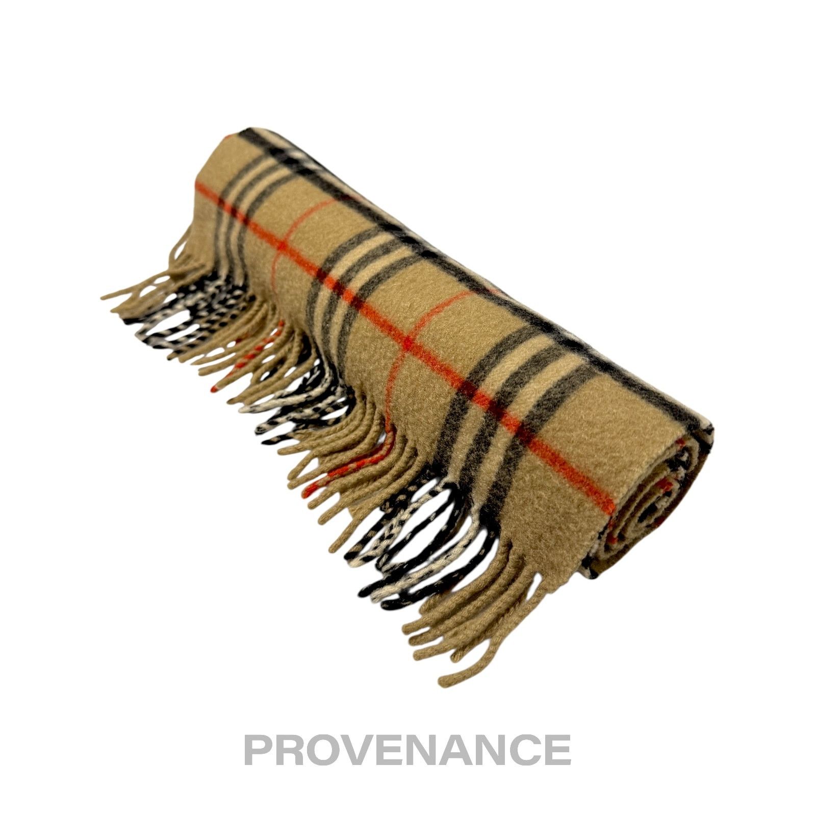 Burberry 🔴 Vintage Burberrys Scarf Nova Check 100% PURE CASHMERE Size ONE SIZE - 6 Thumbnail