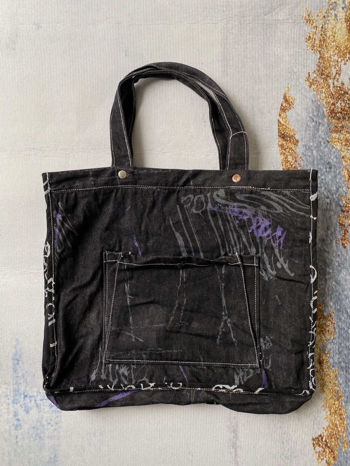 If Six Was Nine × Seditionaries H Anarchyism For Plus H Naoto Cyberpunk/Goth Tote Bag Size ONE SIZE - 20 Thumbnail