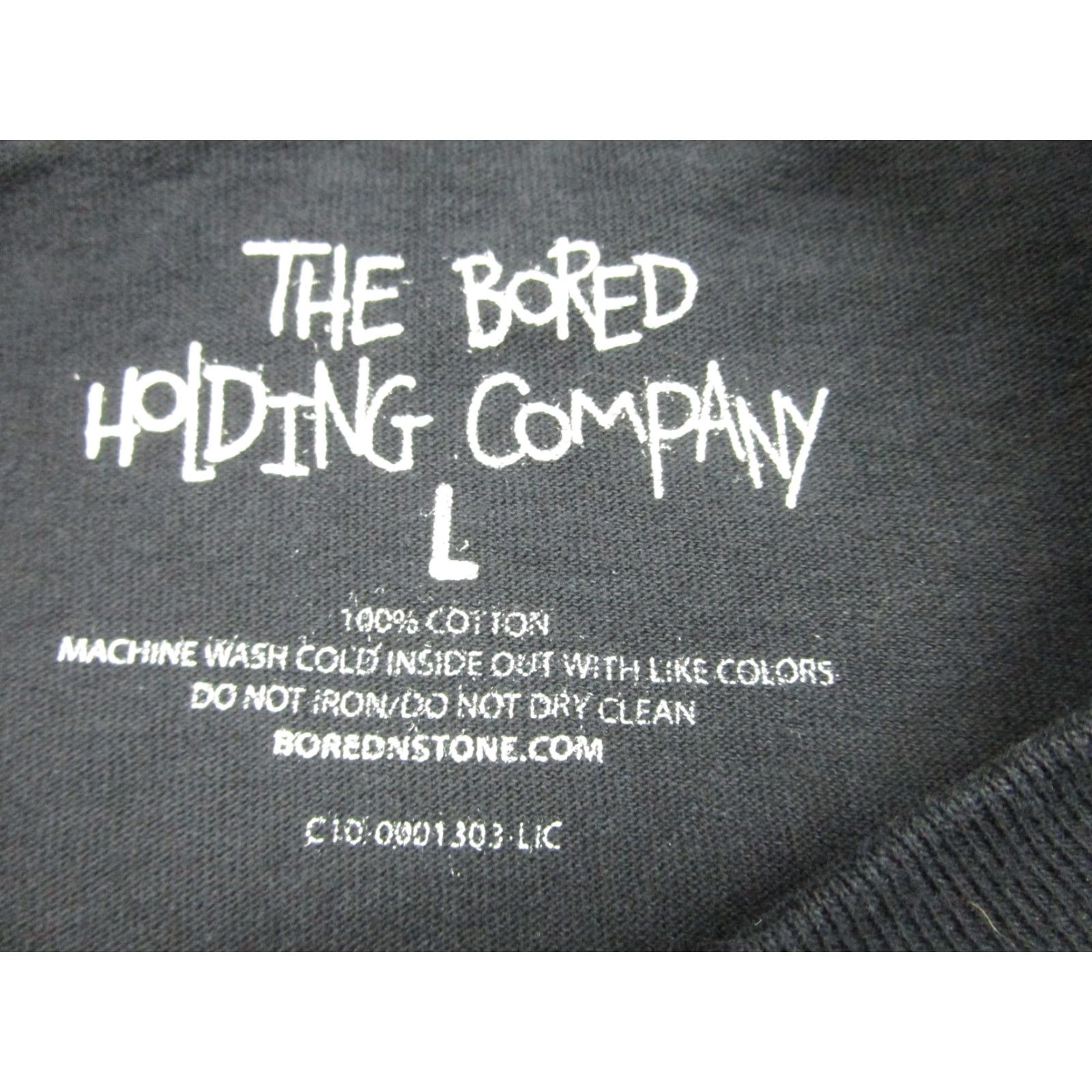 Vintage Bored N Stone Shirt Mens Large Black Dog Ape Streetwear Graphic Tee T-Shirt Size US L / EU 52-54 / 3 - 4 Thumbnail