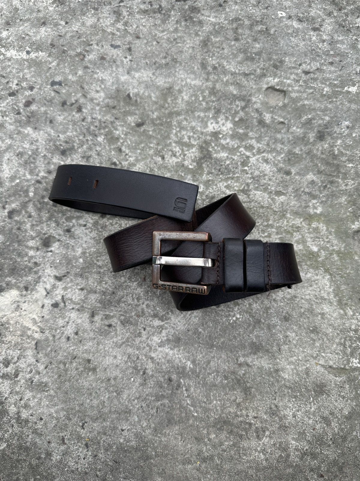 G-Star Y2K Vintage G-star Raw Logo Leather Belts Streetwear USA Size ONE SIZE - 1 Thumbnail