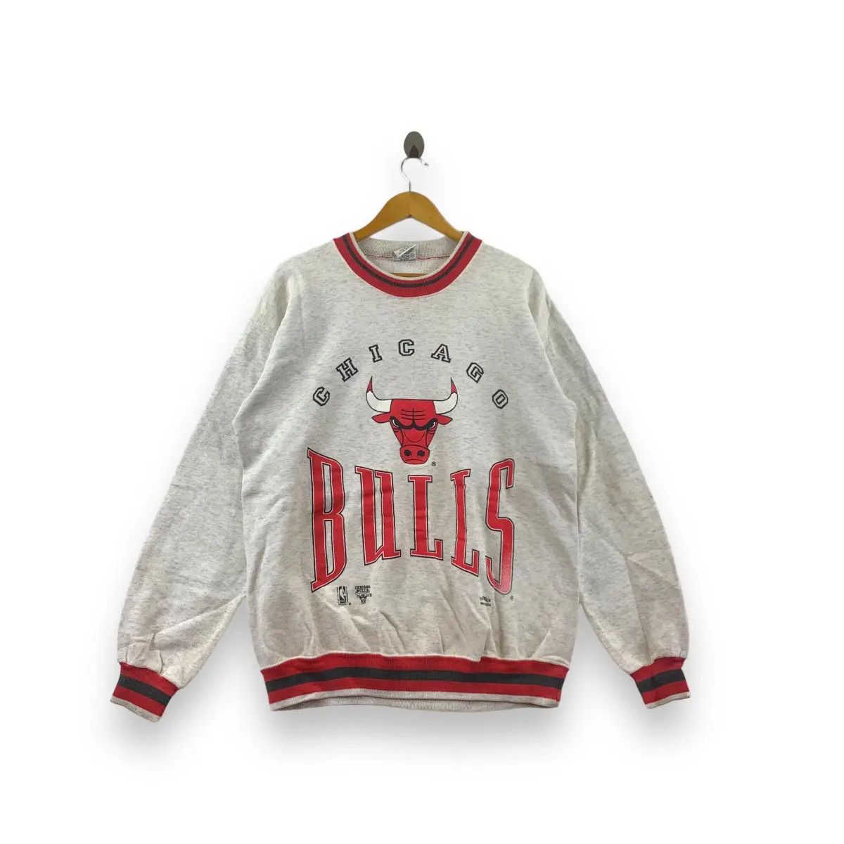 NBA × Nutmeg Vintage NBA CHICAGO BULLS NUTMEG Ringer Sweatshirt Sweater Size US L / EU 52-54 / 3 - 1 Thumbnail