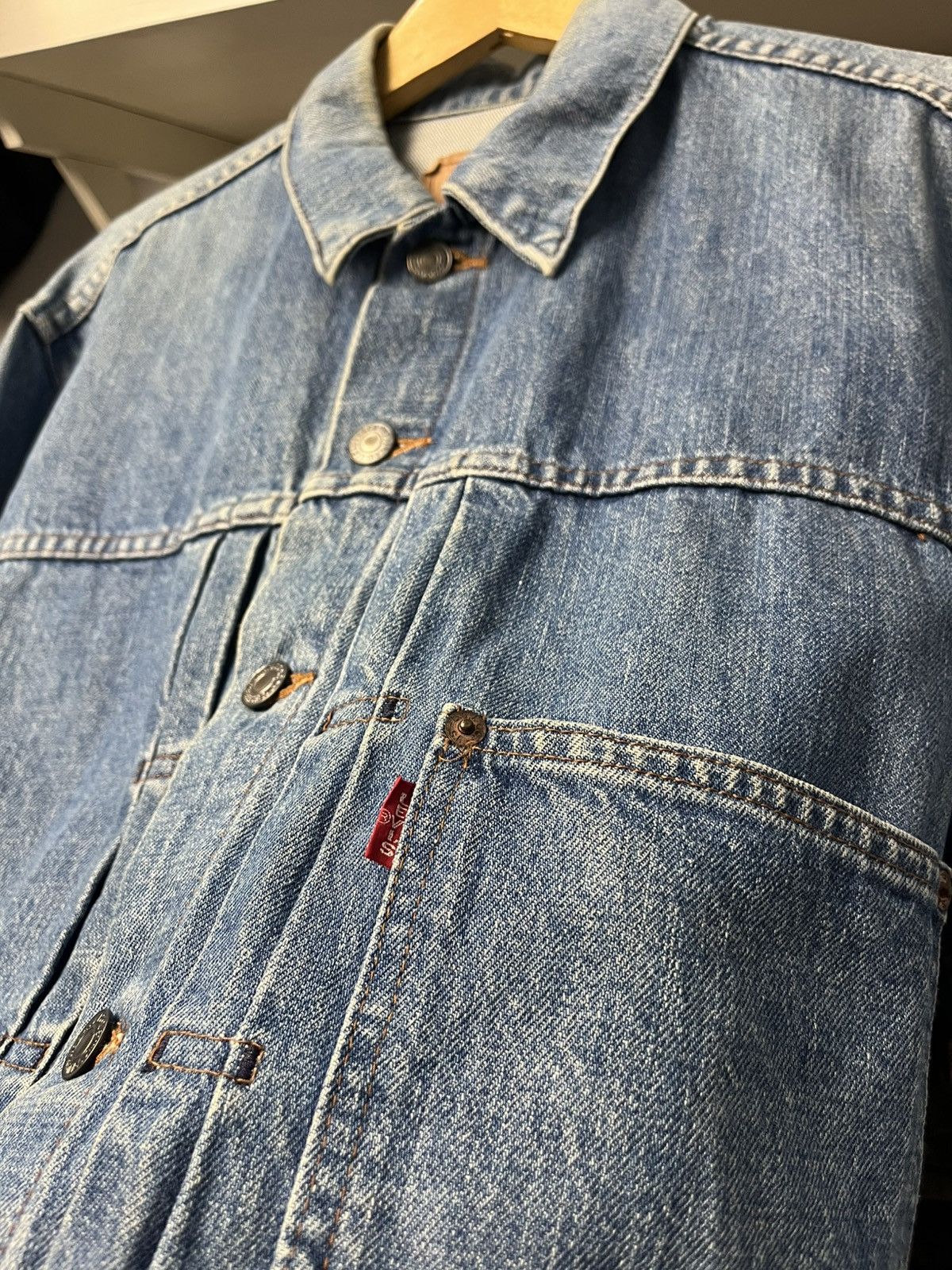 Levi's 1990s Levis Type 1 70702 Trucker Denim Jacket Size US M / EU 48-50 / 2 - 4 Thumbnail