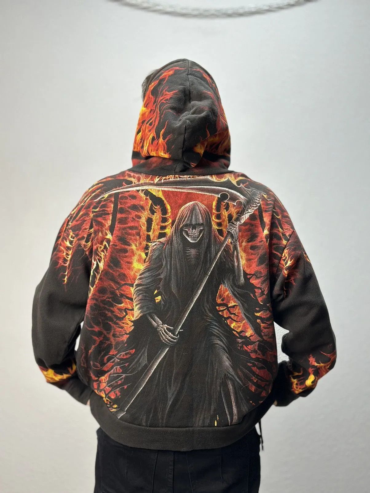 Band Tees 👉 Vintage 2000s Anarchy Graphic Pullover Hoodie Men’s Size US L / EU 52-54 / 3 - 15 Thumbnail