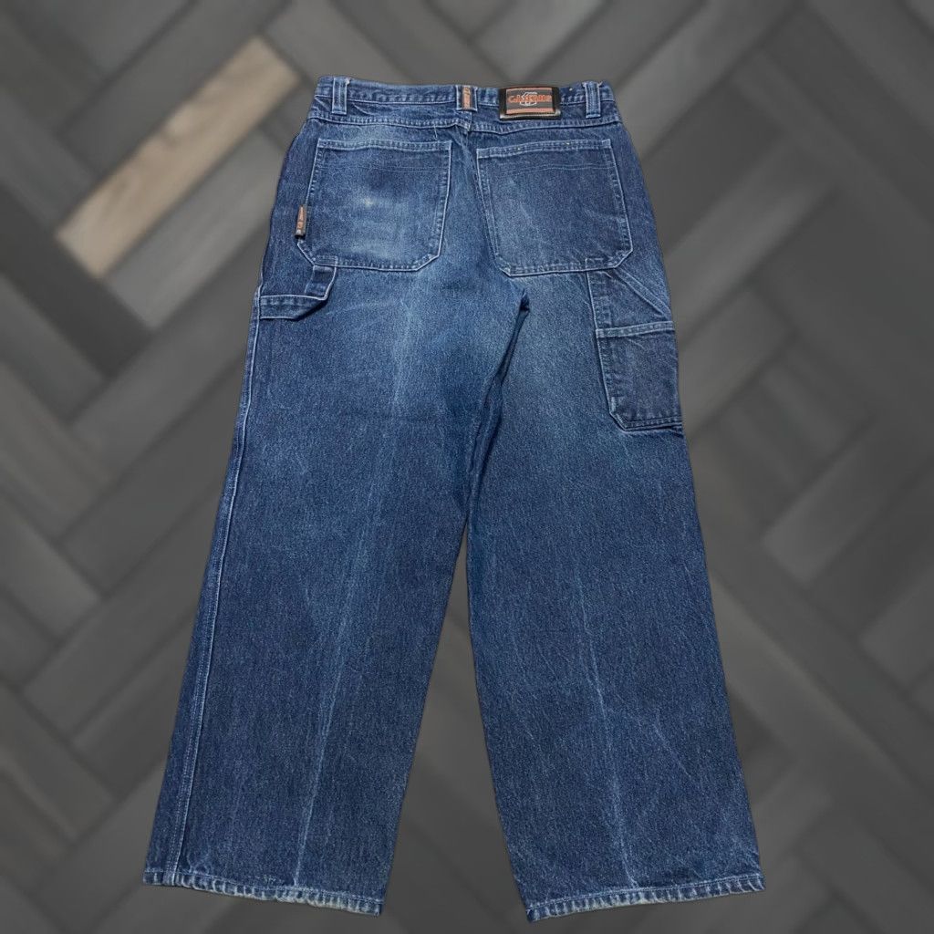 RMC Jeans VINTAGE CJ Jeans Mens Carpenter Jeans Loose Fit Wide-Leg 32x28 Blue 5-Pocket denim Baggy Mid Rise Relaxed Regular Size 32 Mens Shoes? Size US 32 / EU 48 - 1 Thumbnail