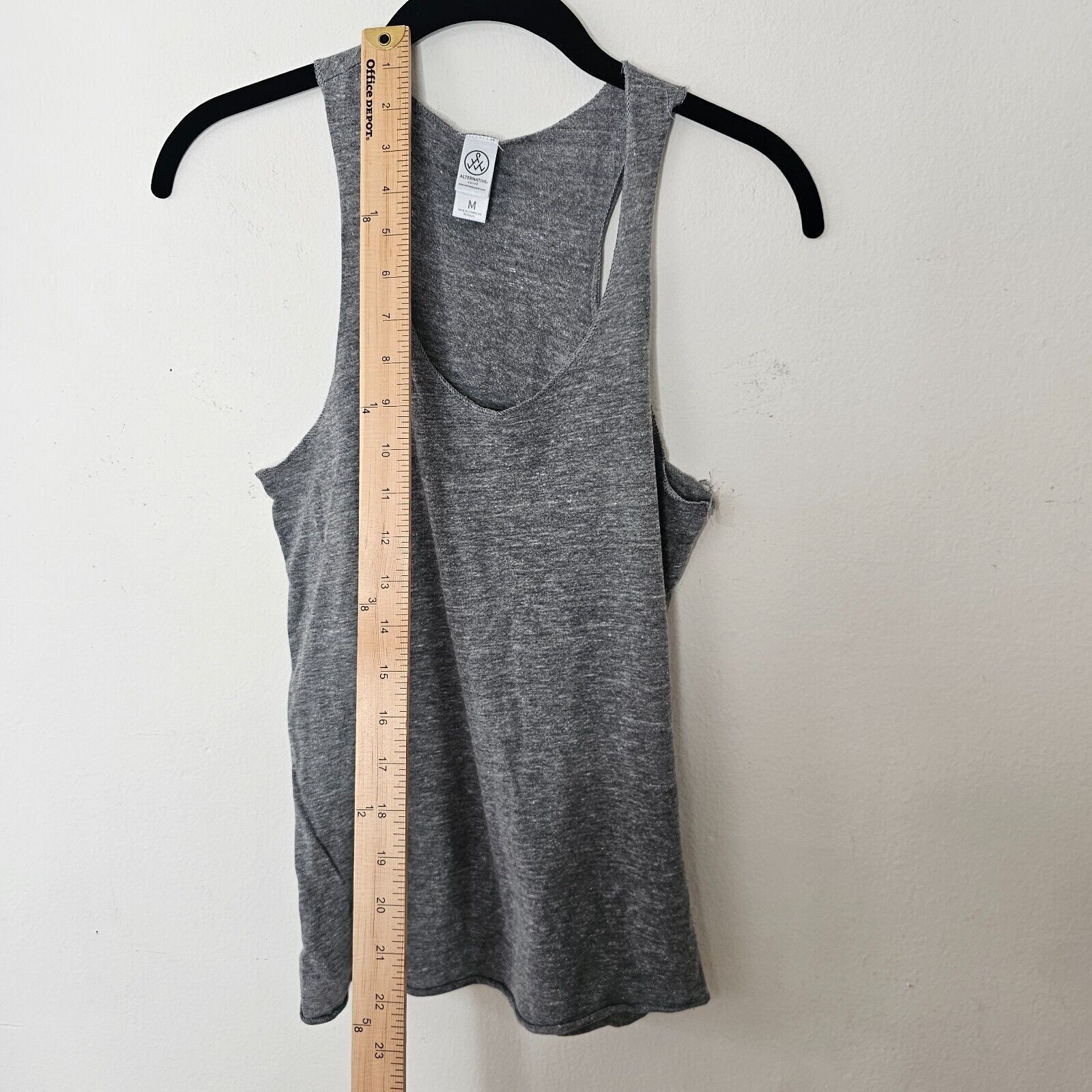 Other Alternative Earth Gray Natural Pilates Racer Scoop Tank M Size M / US 6-8 / IT 42-44 - 7 Thumbnail
