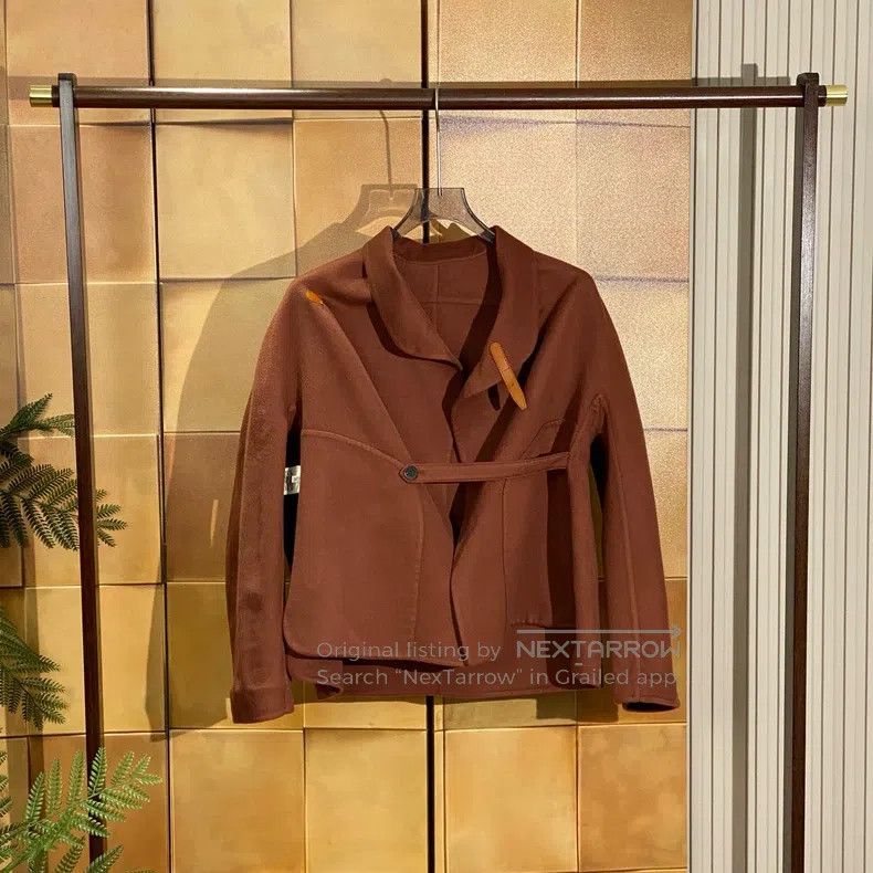 Hermes Hermes New Caramel Leather Buckle Double-sided Cashmere Co Size XXS / US 00 / IT 34 - 6 Thumbnail
