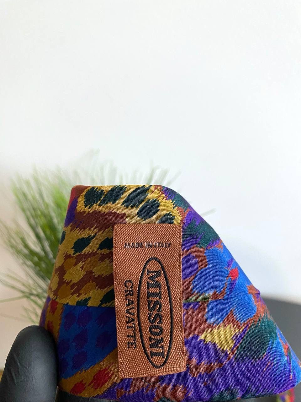 Missoni Missoni Silk Tie Multicolor Abstract Pattern, Made in Italy Size ONE SIZE - 6 Thumbnail
