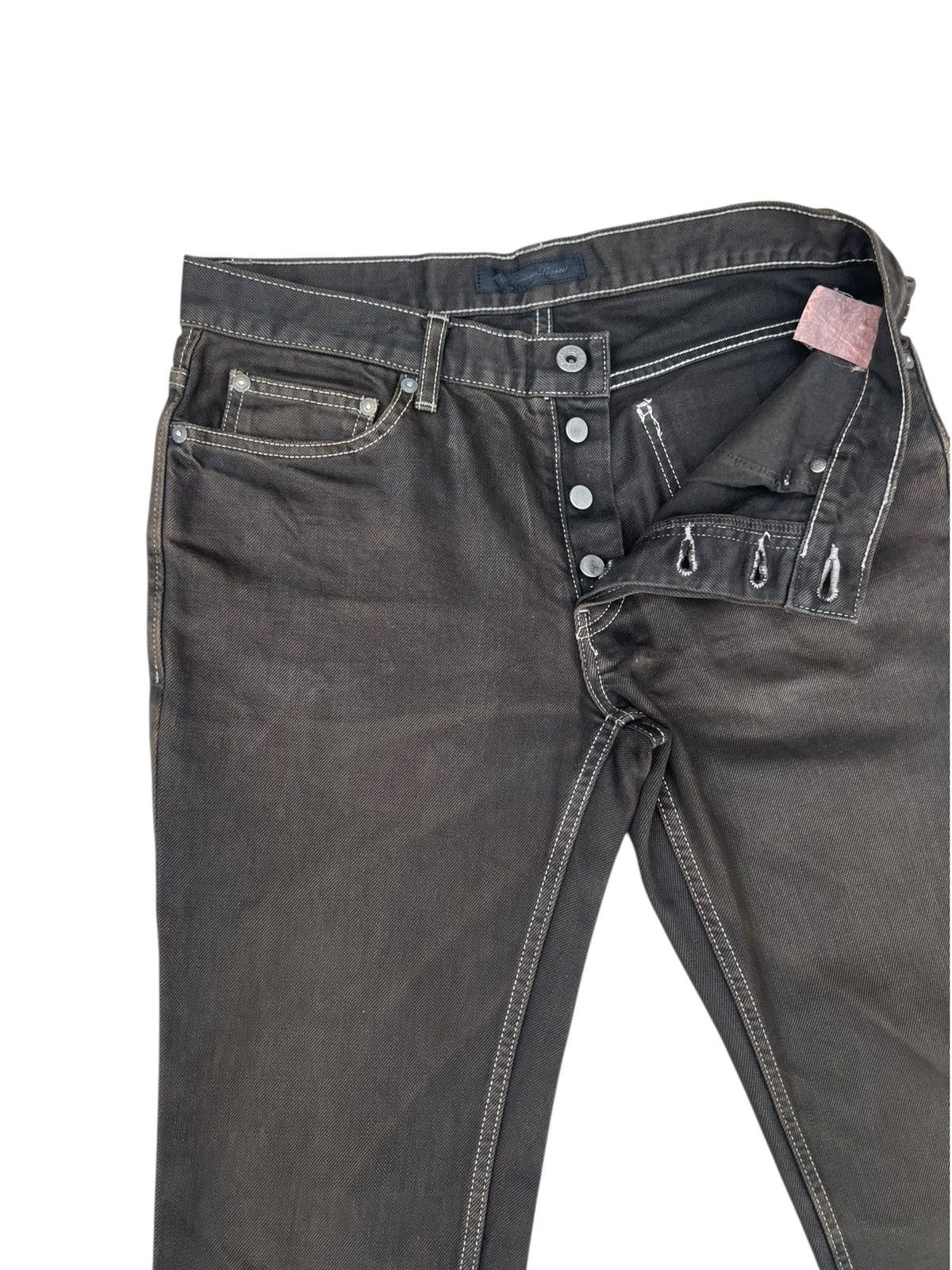 Lounge Lizard Lounge Lizard Waxed Denim Jeans Size US 30 / EU 46 - 6 Thumbnail
