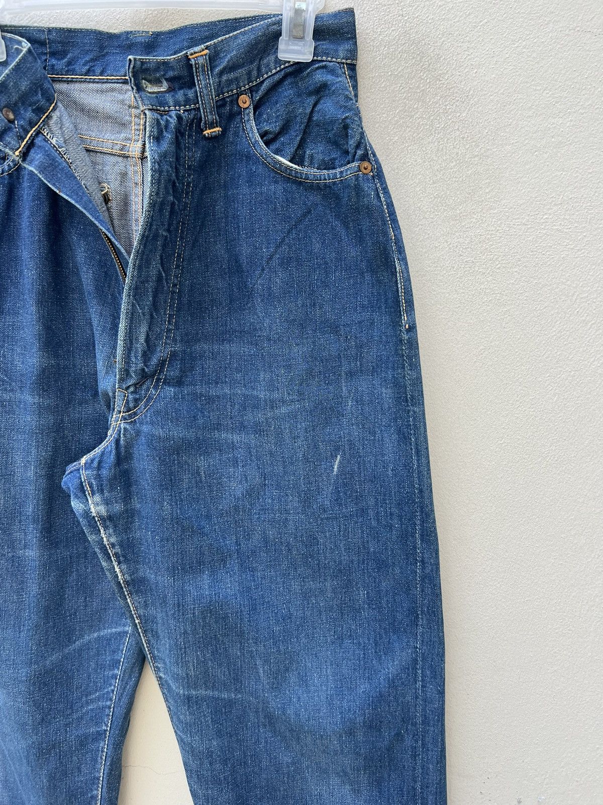 Levi's RARE! Vintage 50s Levi’s Hidden Rivets Denim Selvedge Jeans Size 28" / US 6 / IT 42 - 5 Thumbnail