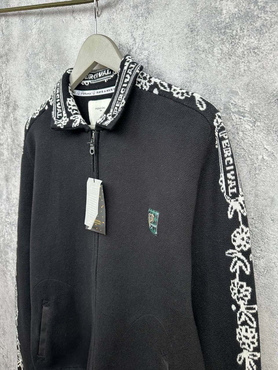 Percival Percival Library Jumper Knitted Cotton Full Zip Limited Size US M / EU 48-50 / 2 - 5 Thumbnail
