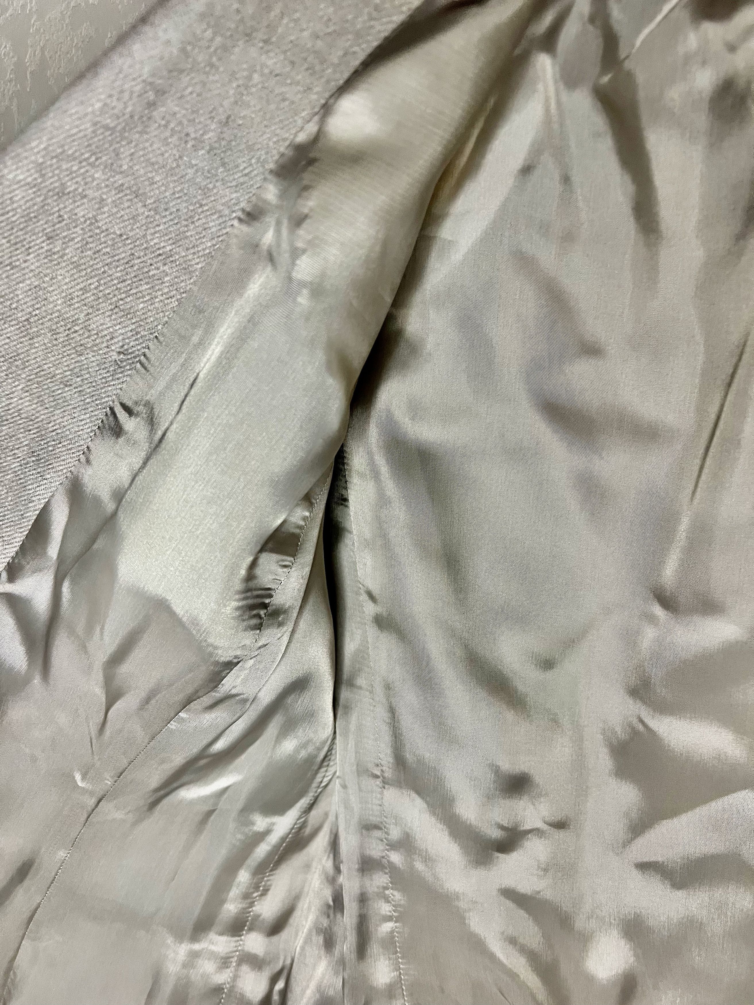 Akris Akris Wool Alpaca Cropped Blazer Gray Jacket Designer Size L / US 10 / IT 46 - 4 Thumbnail