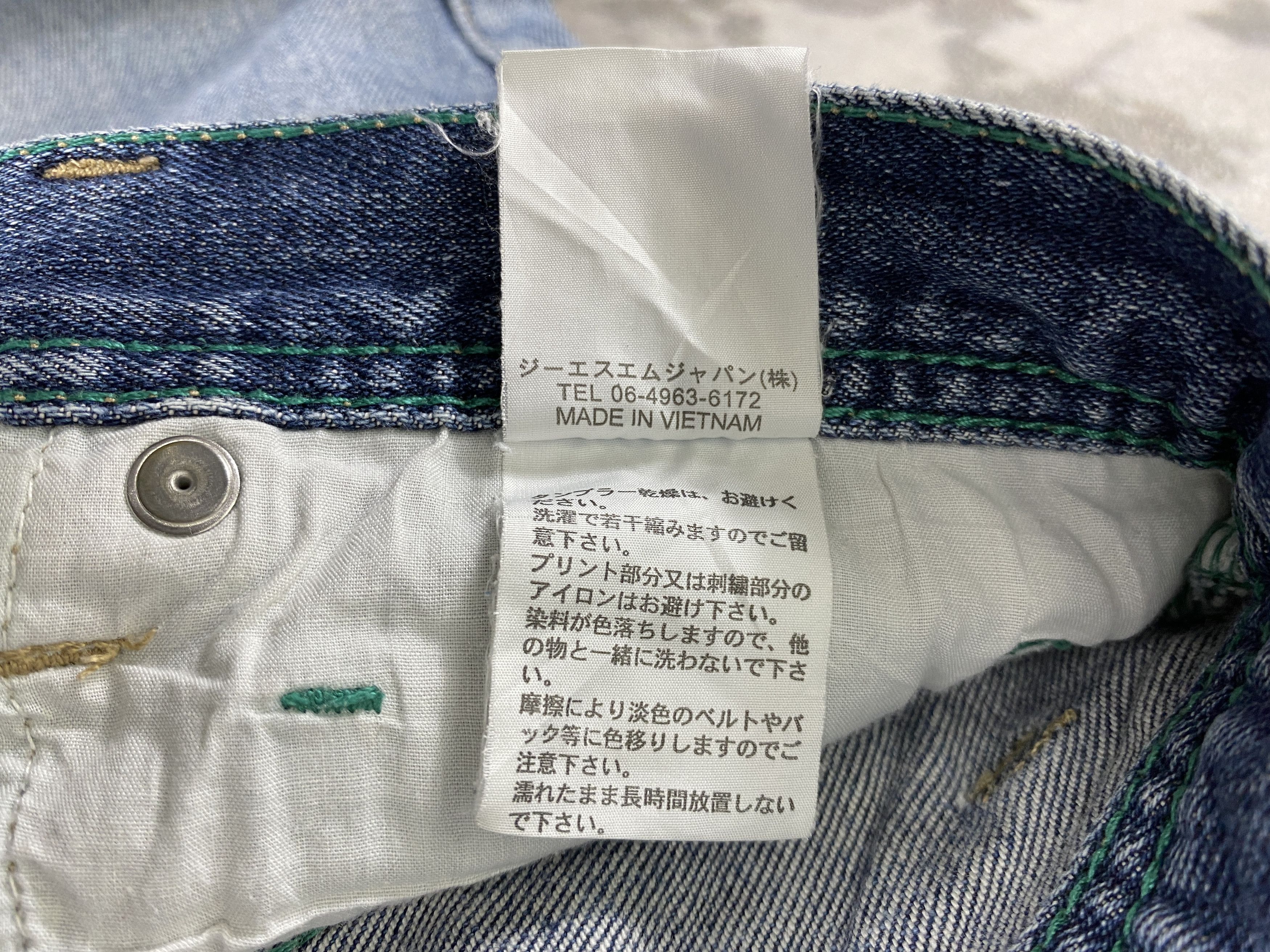 Japanese Brand Distressed Blue Vintage Element Jeans 32x29.5 Denim- JN3596 Size US 32 / EU 48 - 10 Thumbnail