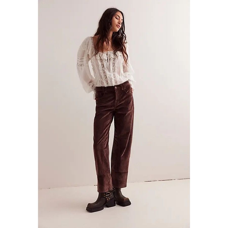 Free People New We The Free Risk Taker Cord Straight Jeans $128 Sz 29 Size 29" - 5 Thumbnail