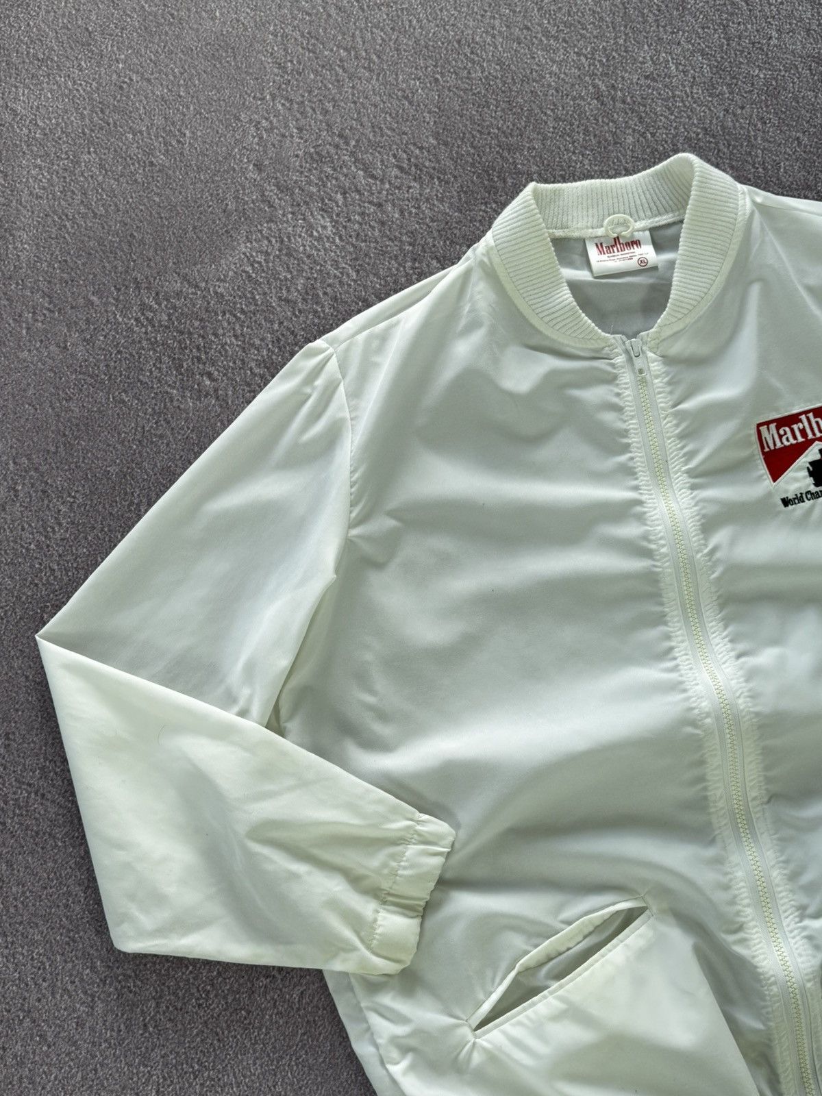Marlboro 00’s Marlboro Vintage Racing Bomber Jacket Size US XL / EU 56 / 4 - 4 Thumbnail